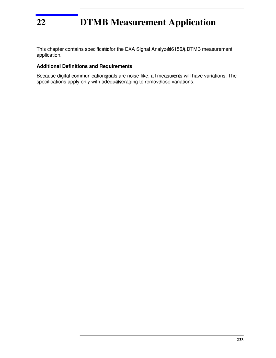 Agilent Technologies N9010A specifications Dtmb Measurement Application, 233 