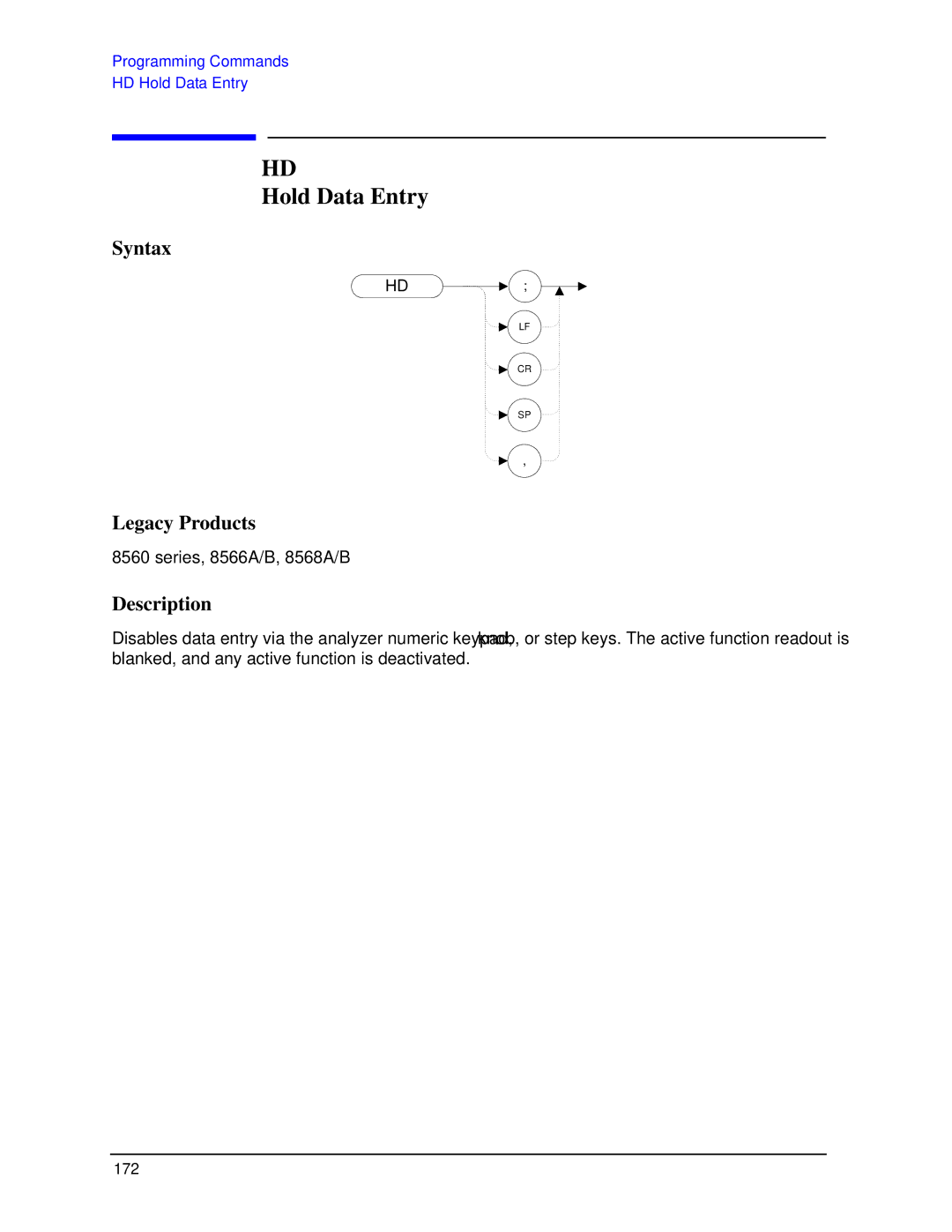 Agilent Technologies N9030a manual Hold Data Entry 