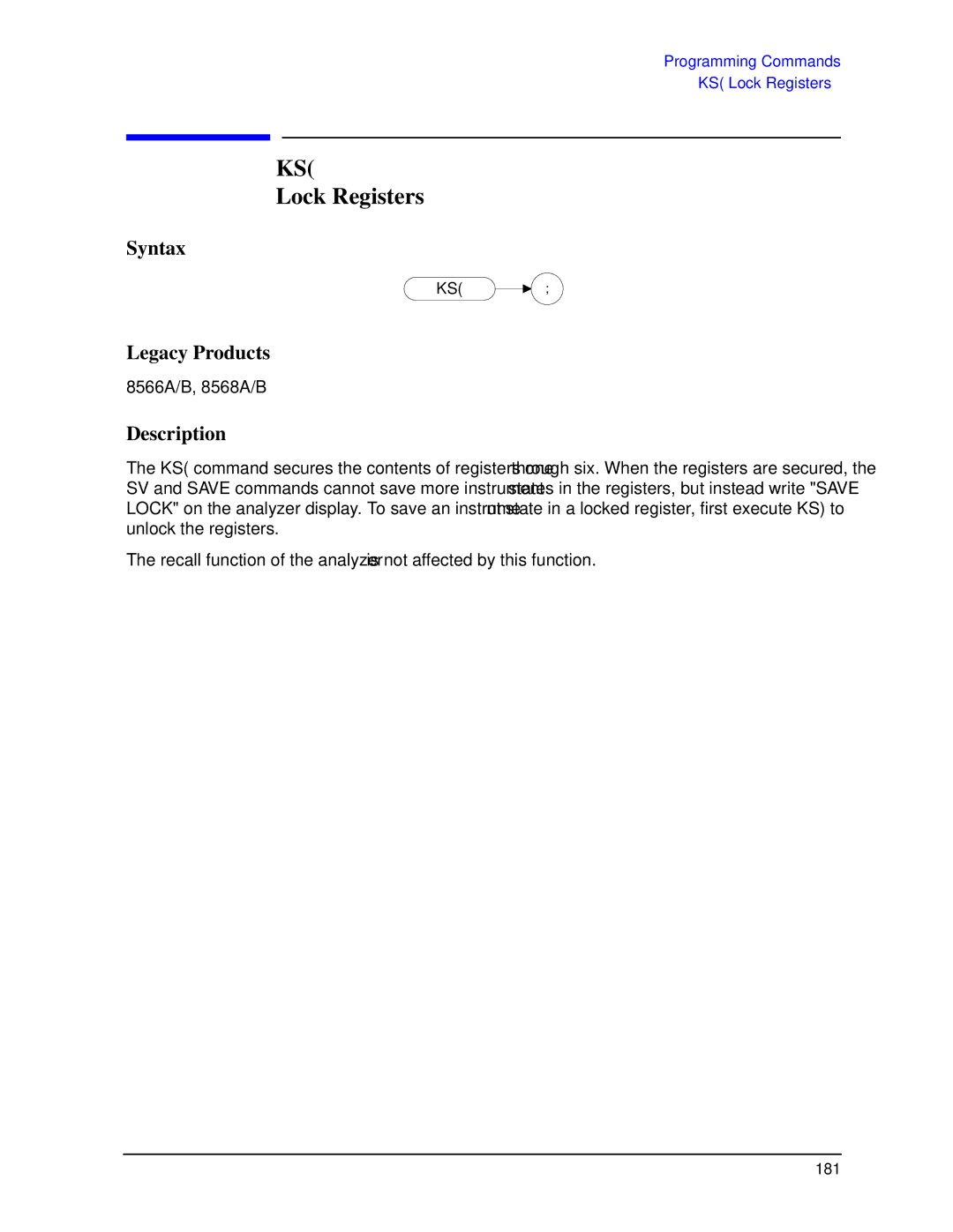 Agilent Technologies N9030a manual Lock Registers 