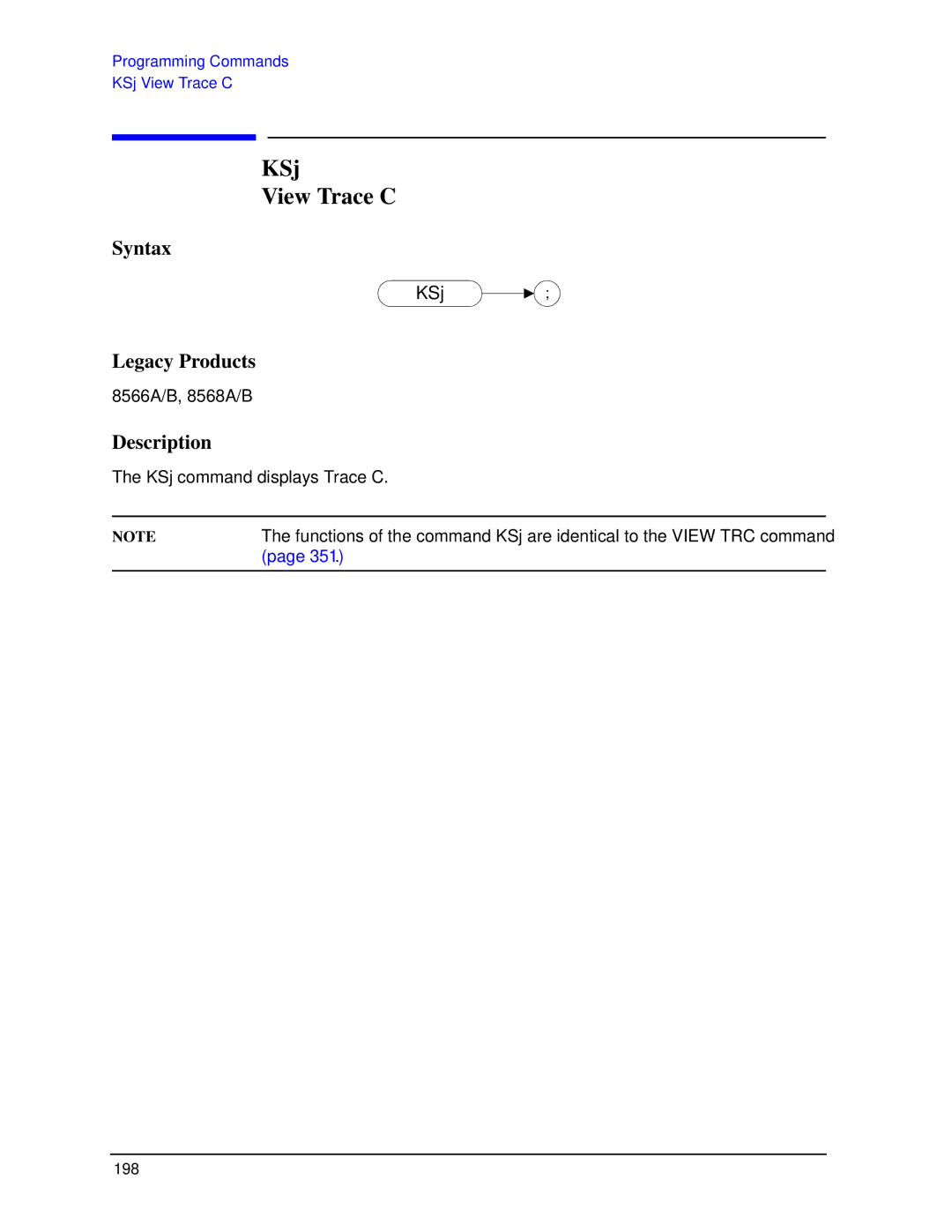 Agilent Technologies N9030a manual KSj View Trace C 