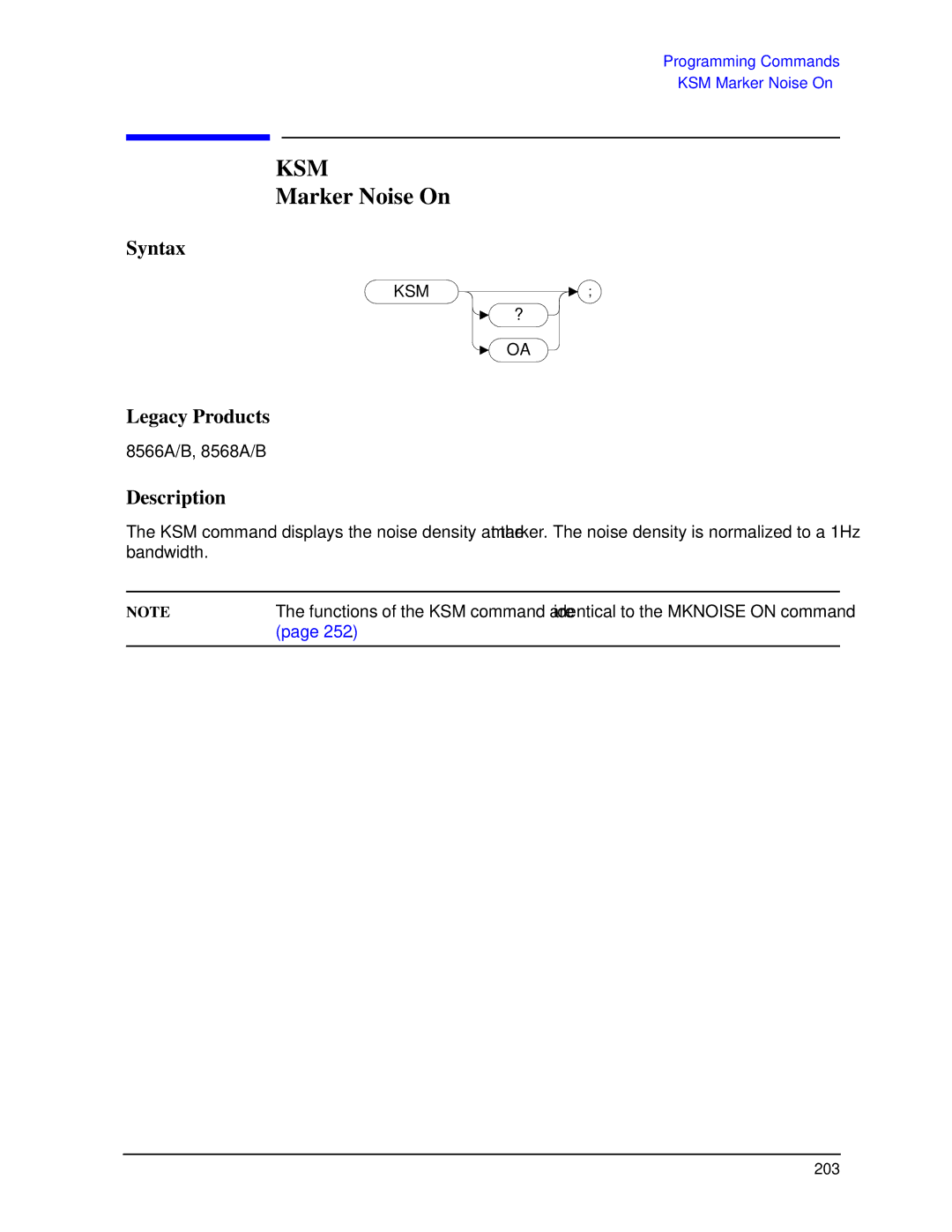 Agilent Technologies N9030a manual Ksm, Marker Noise On 