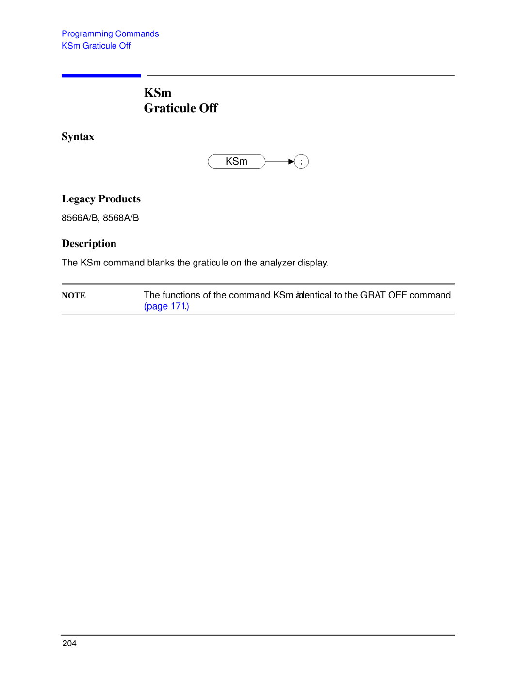 Agilent Technologies N9030a manual KSm Graticule Off 