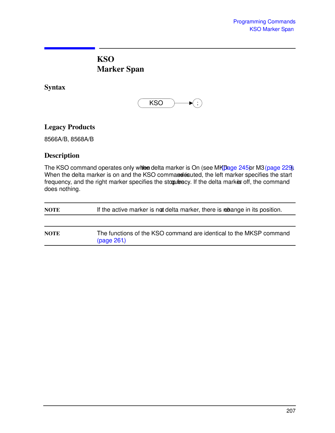 Agilent Technologies N9030a manual Kso, Marker Span 