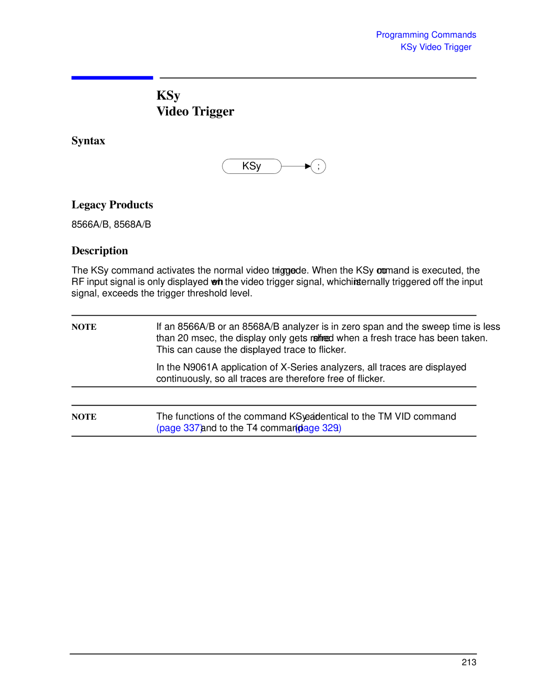 Agilent Technologies N9030a manual KSy Video Trigger 