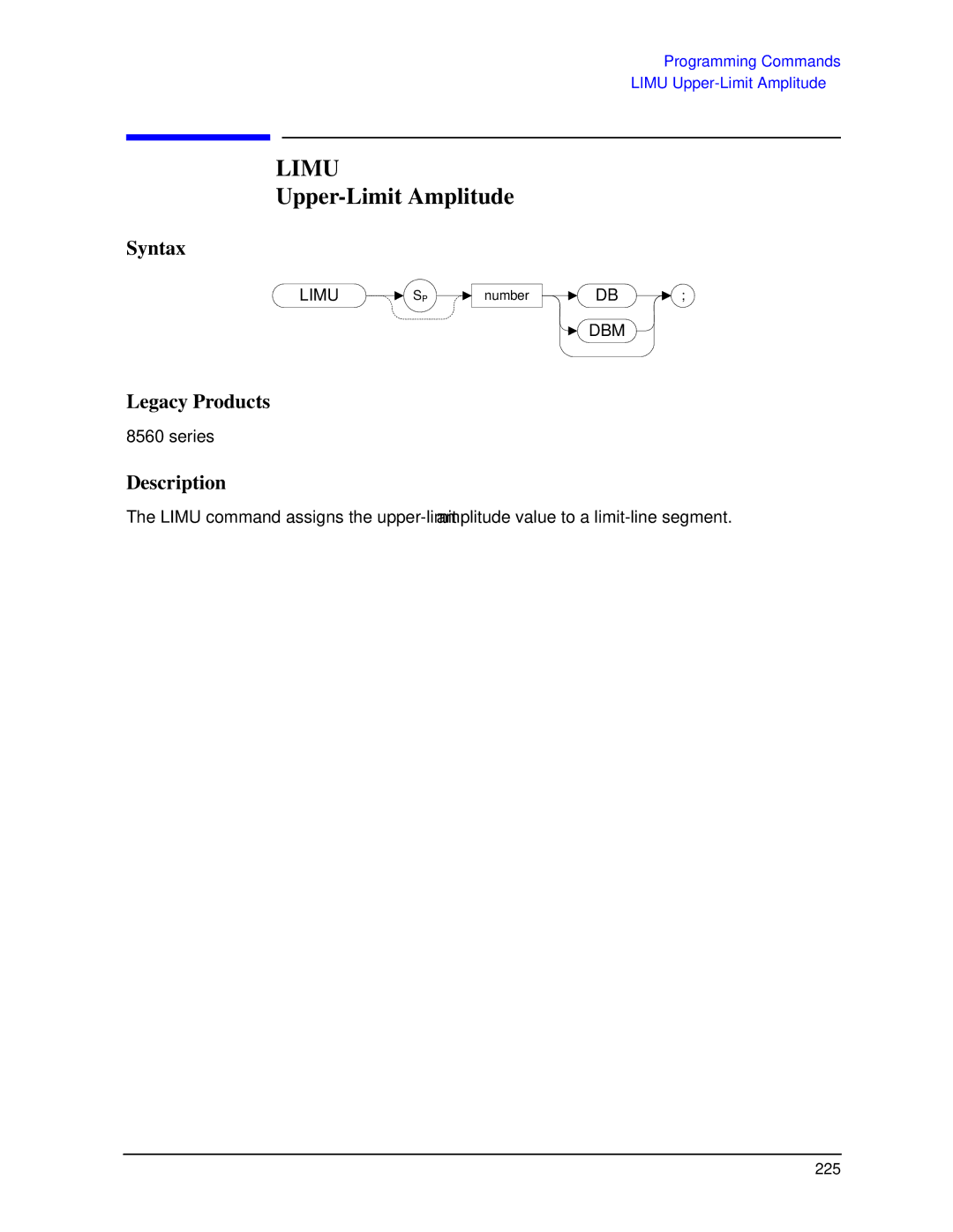 Agilent Technologies N9030a manual Limu, Upper-Limit Amplitude 