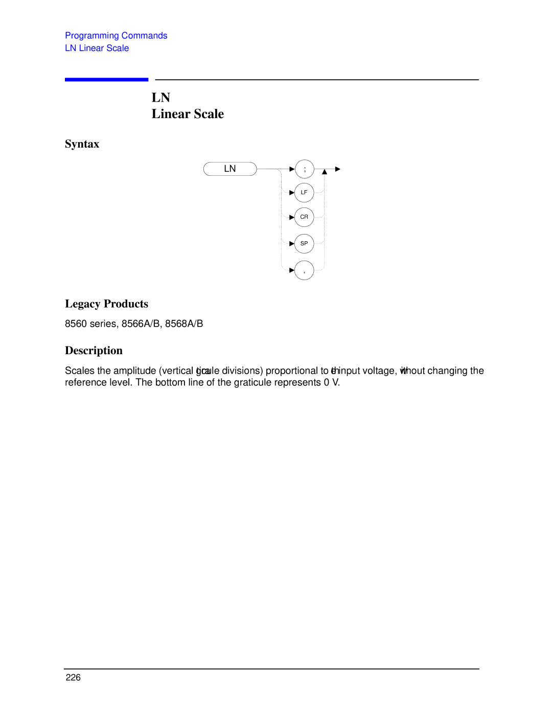 Agilent Technologies N9030a manual Linear Scale 