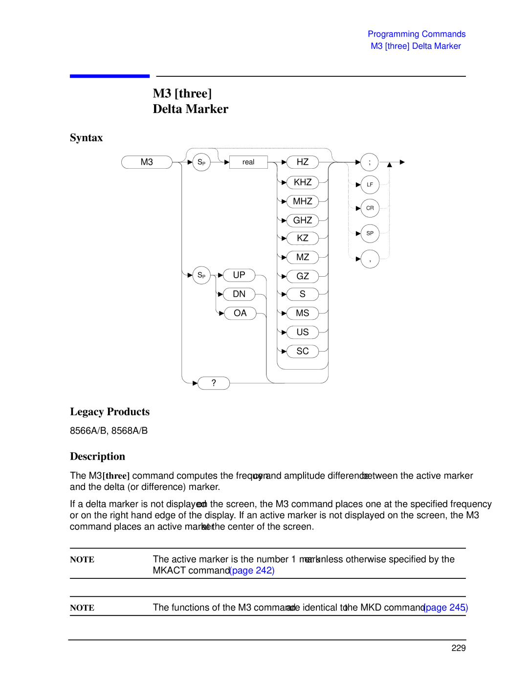 Agilent Technologies N9030a manual M3 three Delta Marker 