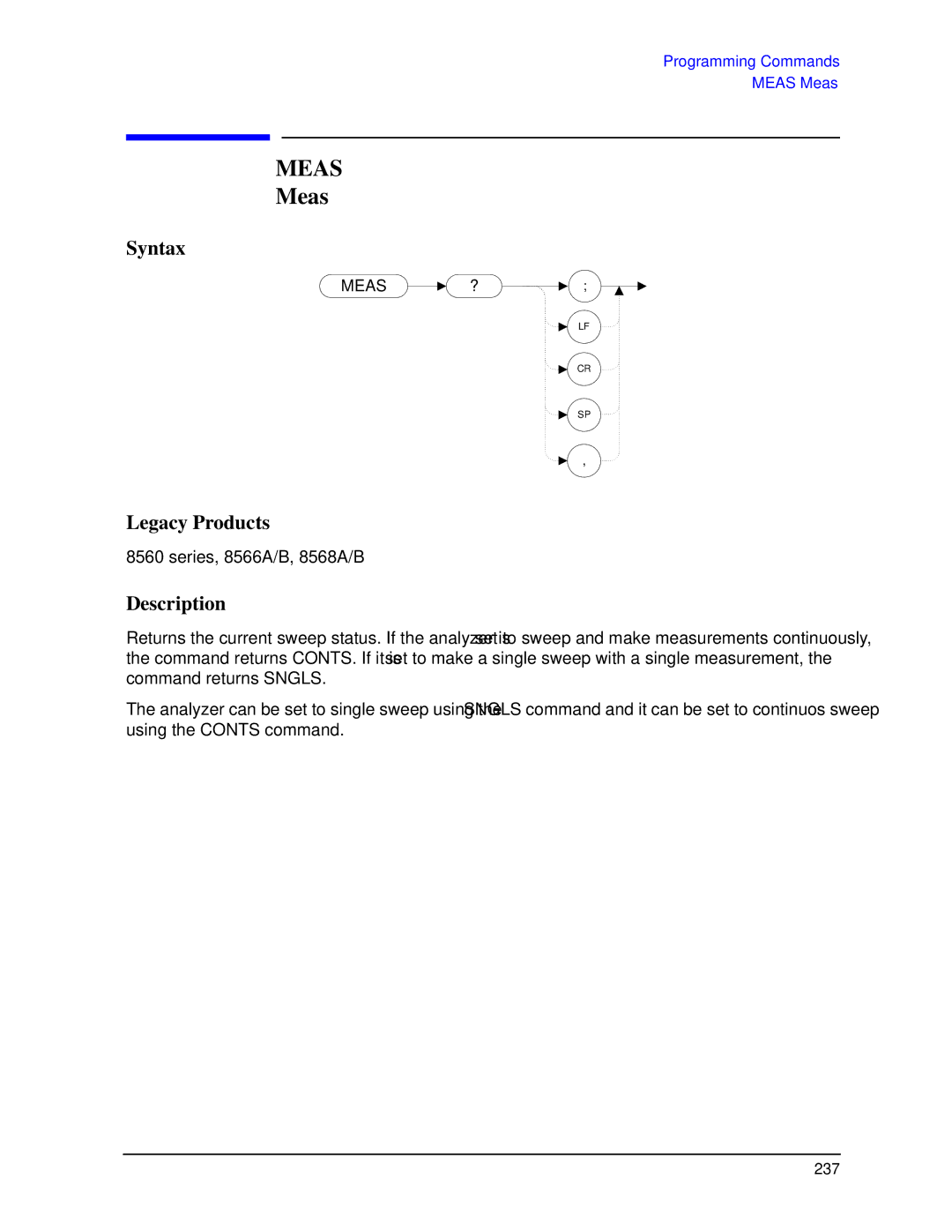 Agilent Technologies N9030a manual Meas 