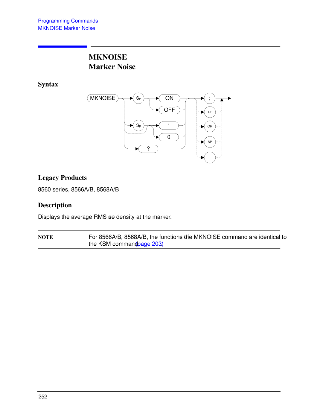 Agilent Technologies N9030a manual Mknoise, Marker Noise 