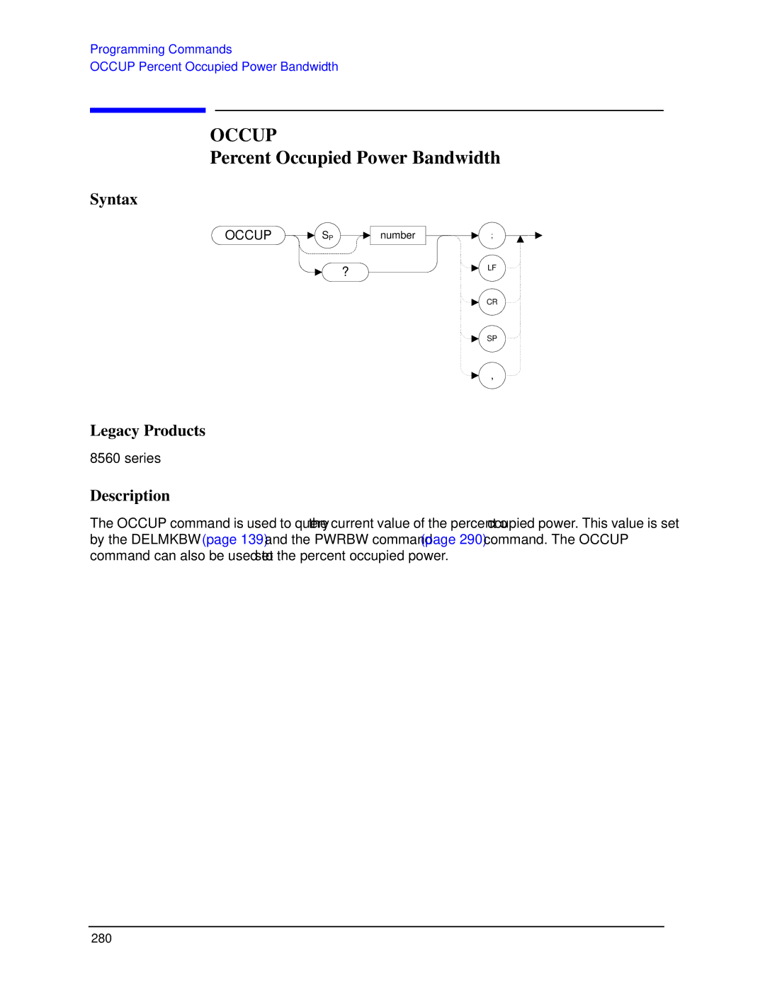 Agilent Technologies N9030a manual Percent Occupied Power Bandwidth 