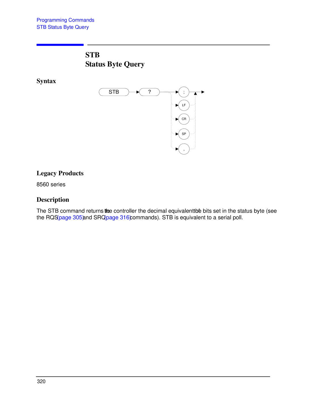 Agilent Technologies N9030a manual Stb, Status Byte Query 