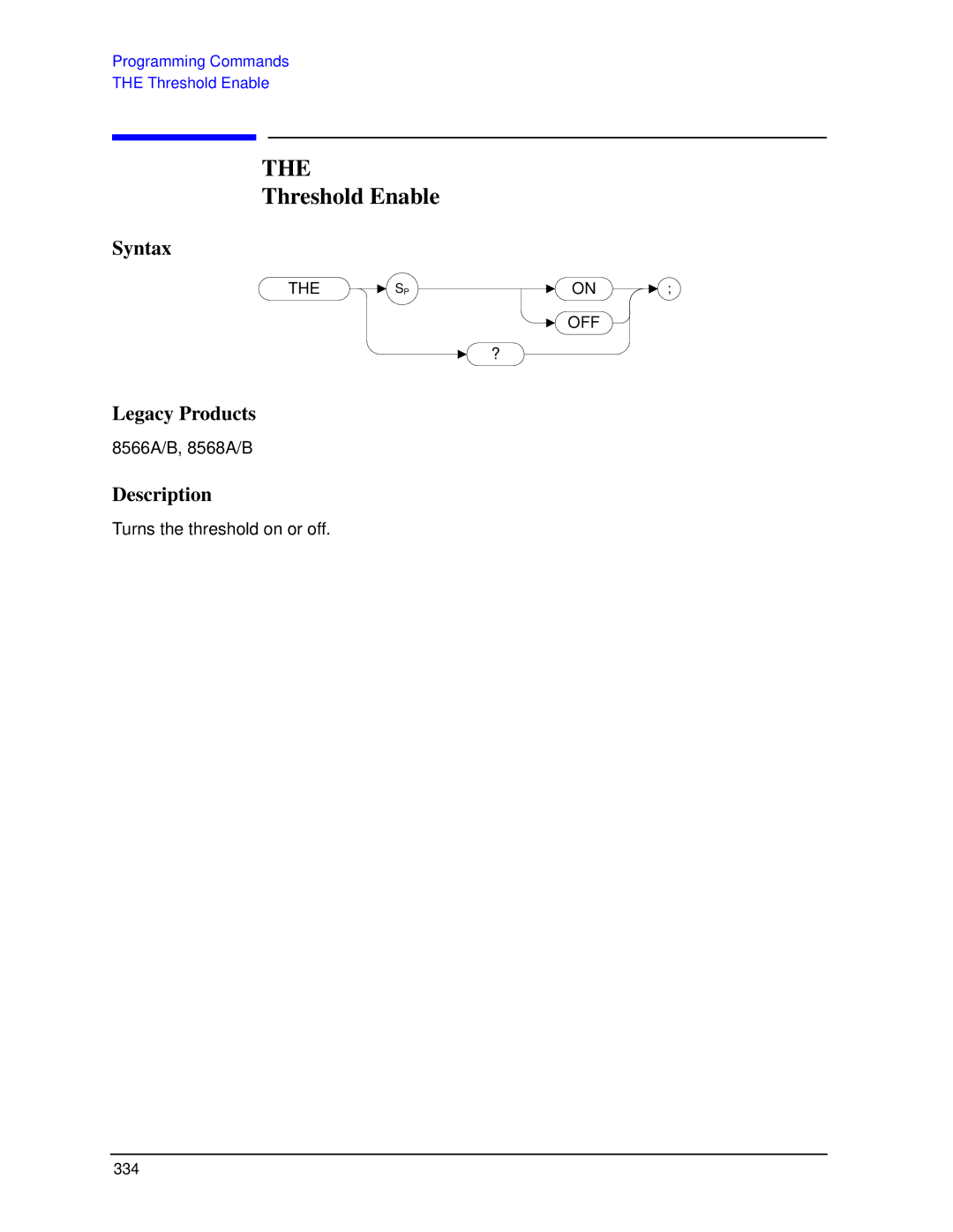 Agilent Technologies N9030a manual Threshold Enable 