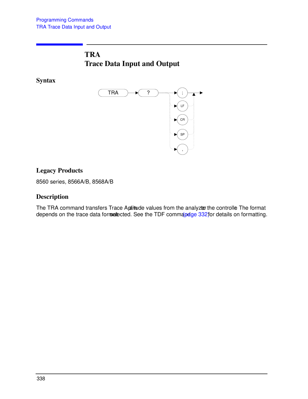 Agilent Technologies N9030a manual Trace Data Input and Output 