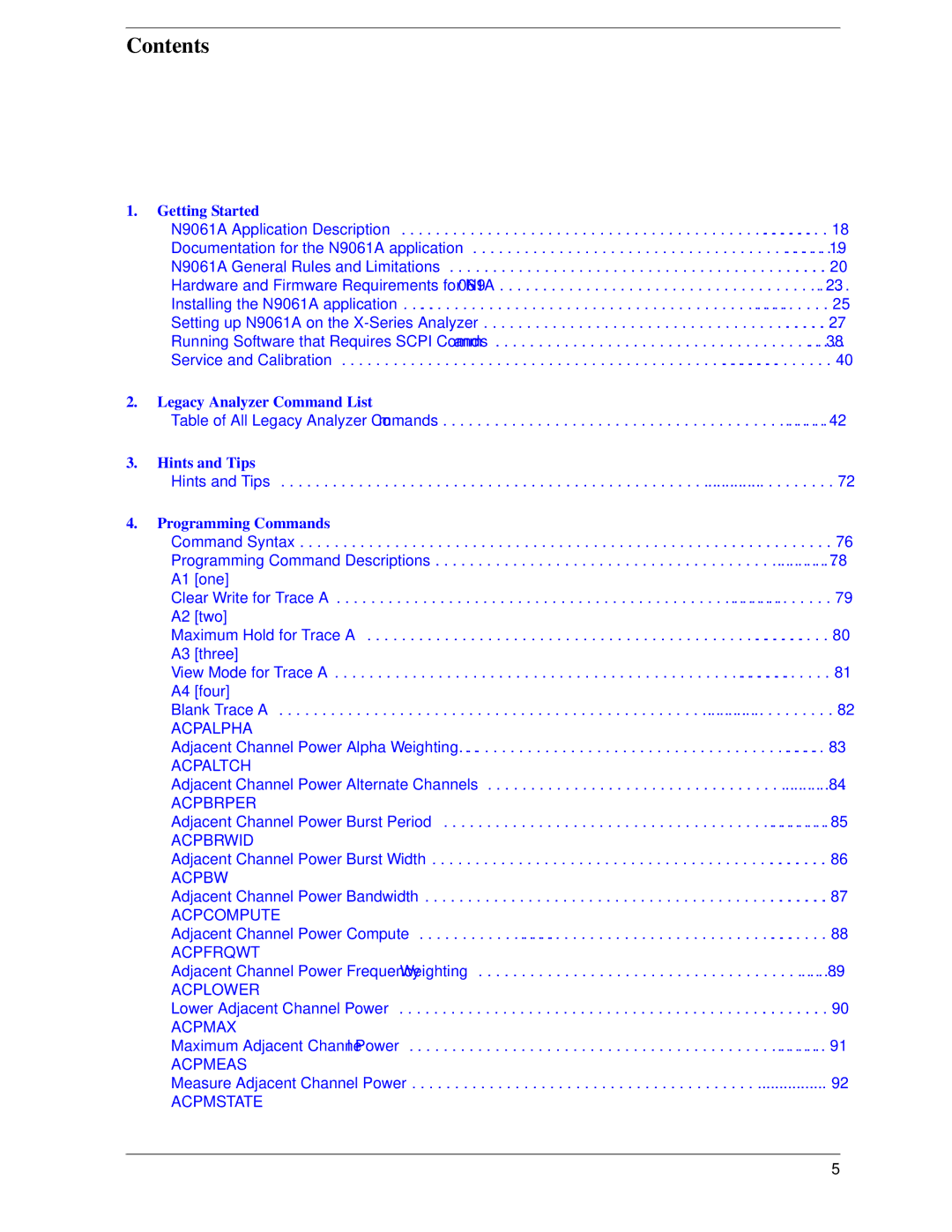 Agilent Technologies N9030a manual Contents 