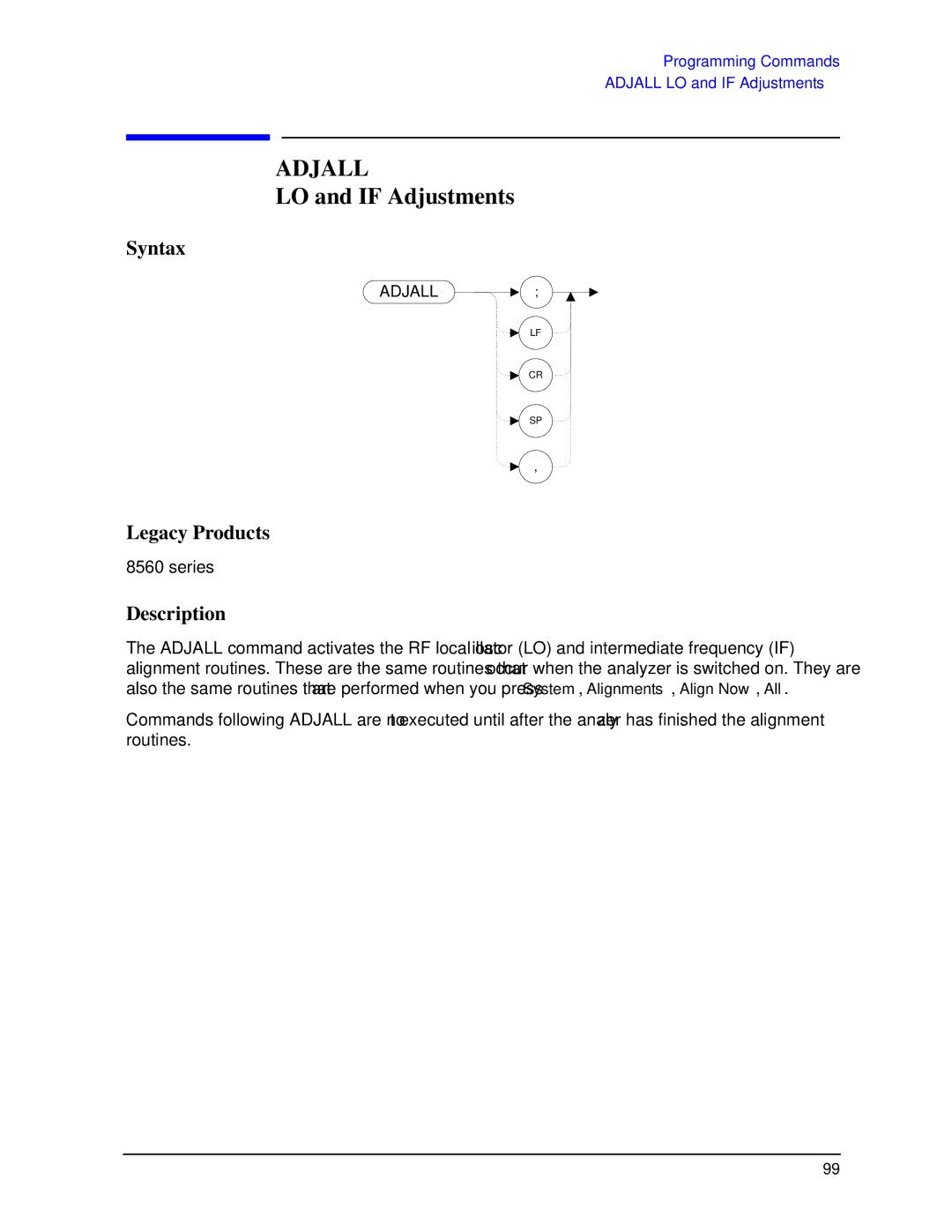 Agilent Technologies N9030a manual Adjall, LO and if Adjustments 