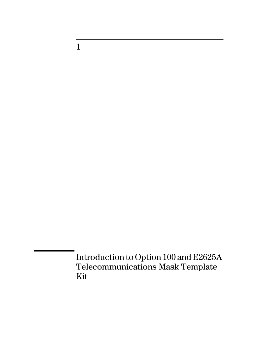 Agilent Technologies E2625A, Option 100 manual 