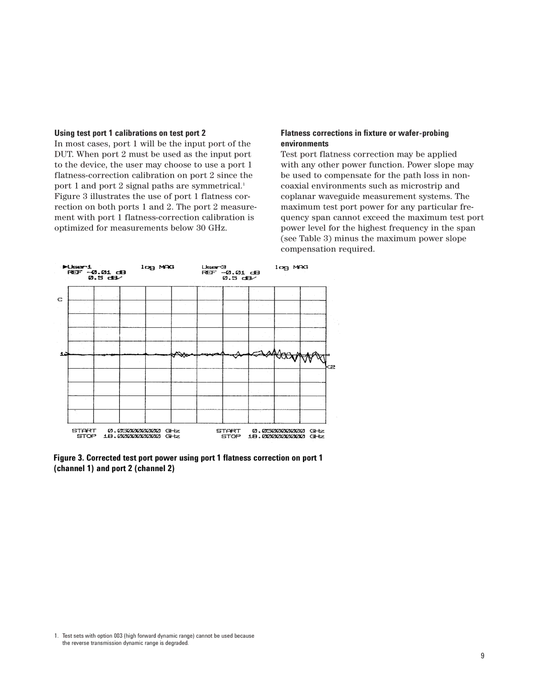 Agilent Technologies PN 8510-16 manual Using test port 1 calibrations on test port 