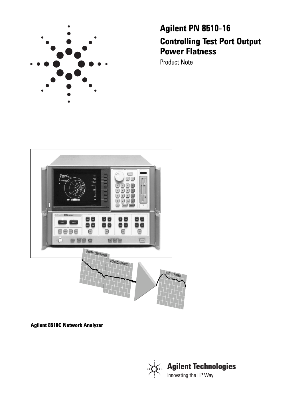 Agilent Technologies PN 8510-16 manual Agilent PN Controlling Test Port Output Power Flatness, Product Note 