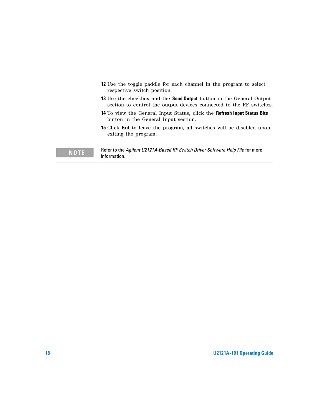 Agilent Technologies U2121A-101 manual Information 