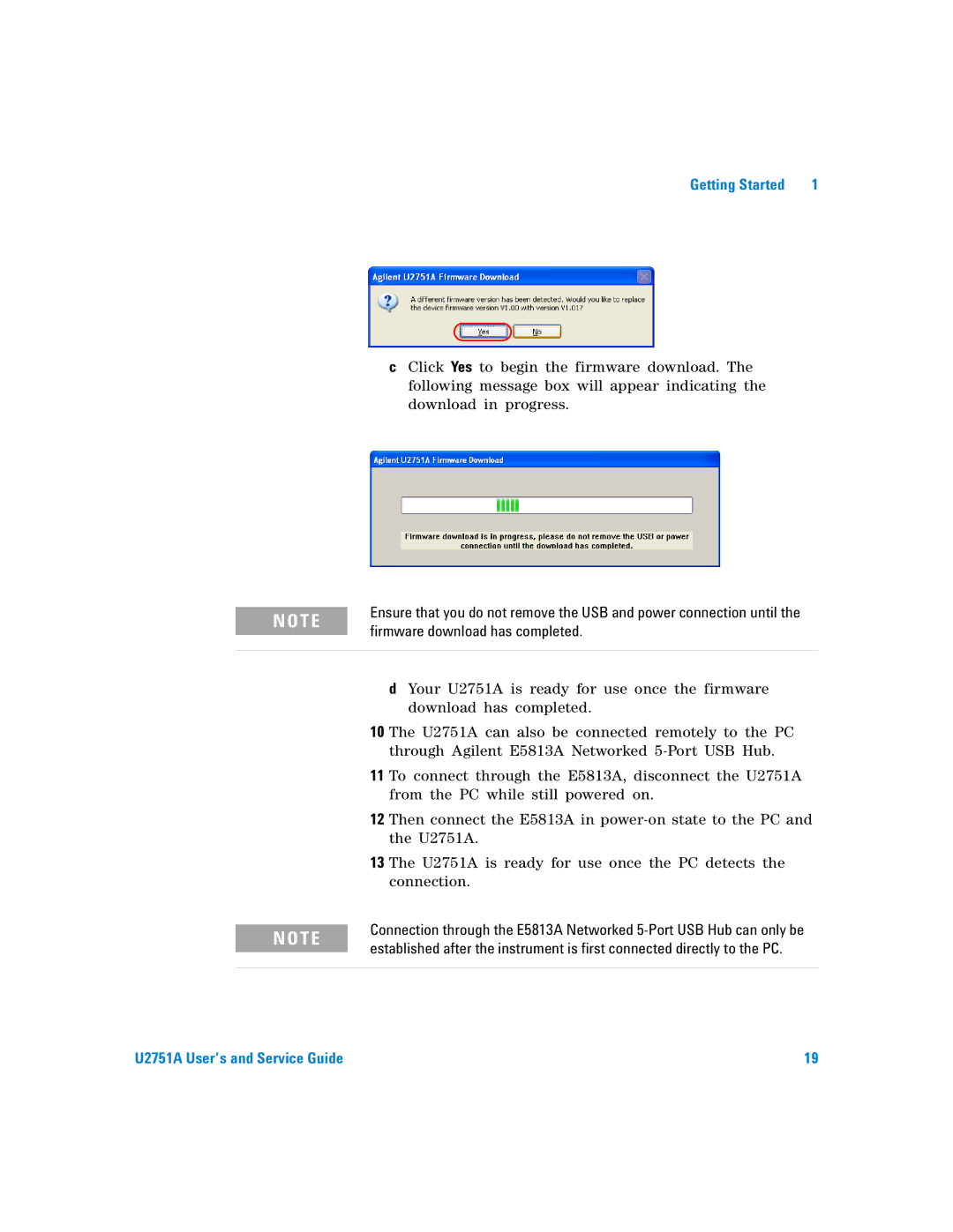 Agilent Technologies U2751A manual T E 