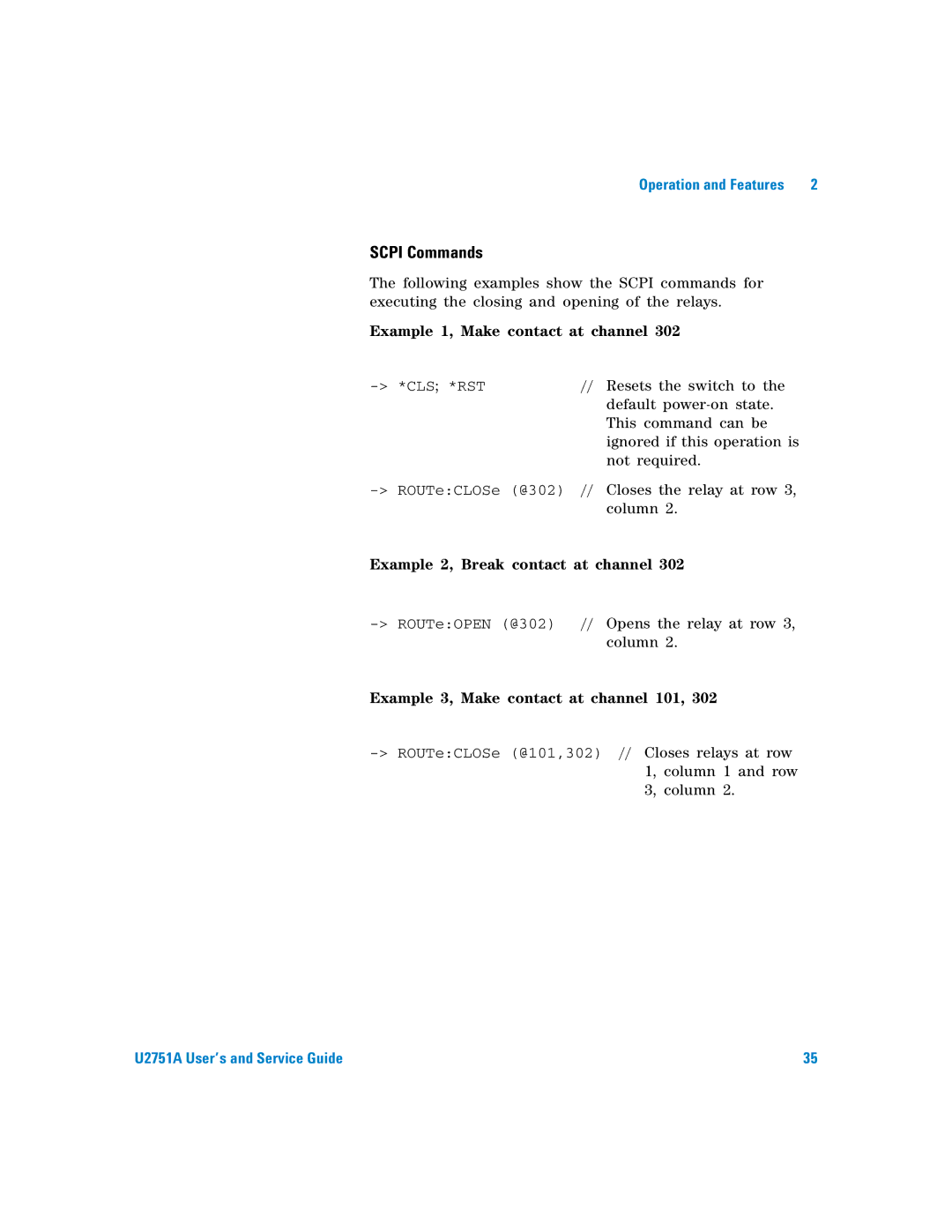 Agilent Technologies U2751A manual Scpi Commands 