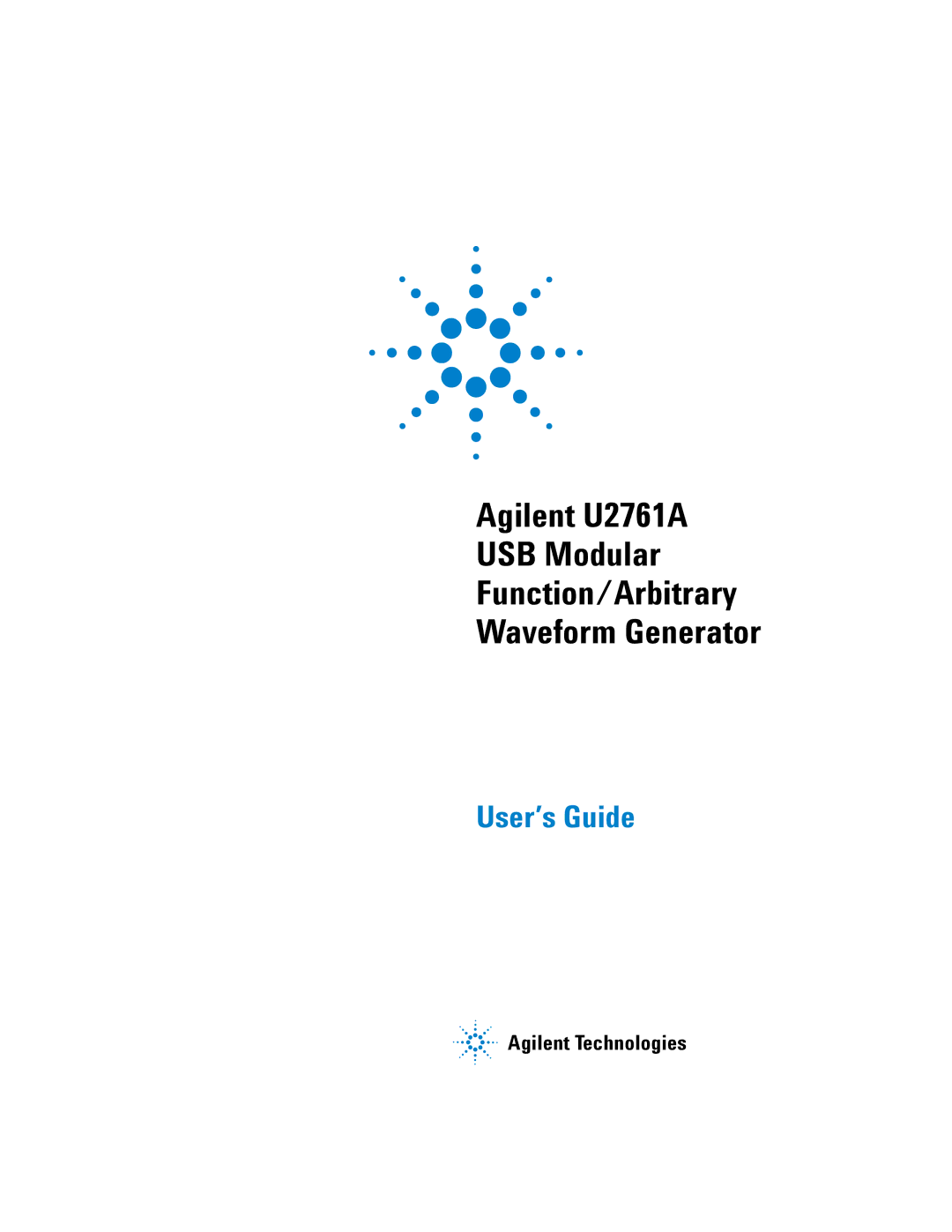 Agilent Technologies U2761A manual User’s Guide 