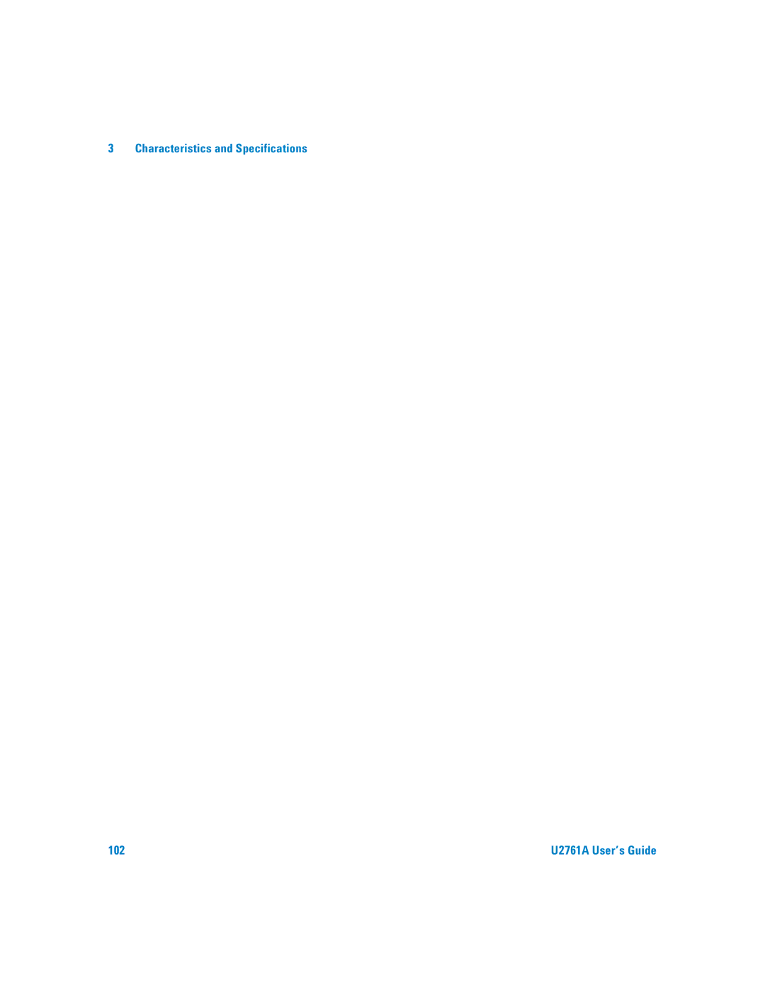 Agilent Technologies U2761A manual 102 