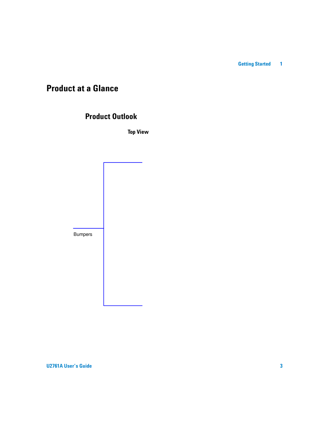 Agilent Technologies U2761A manual Product at a Glance, Product Outlook, Bumpers 