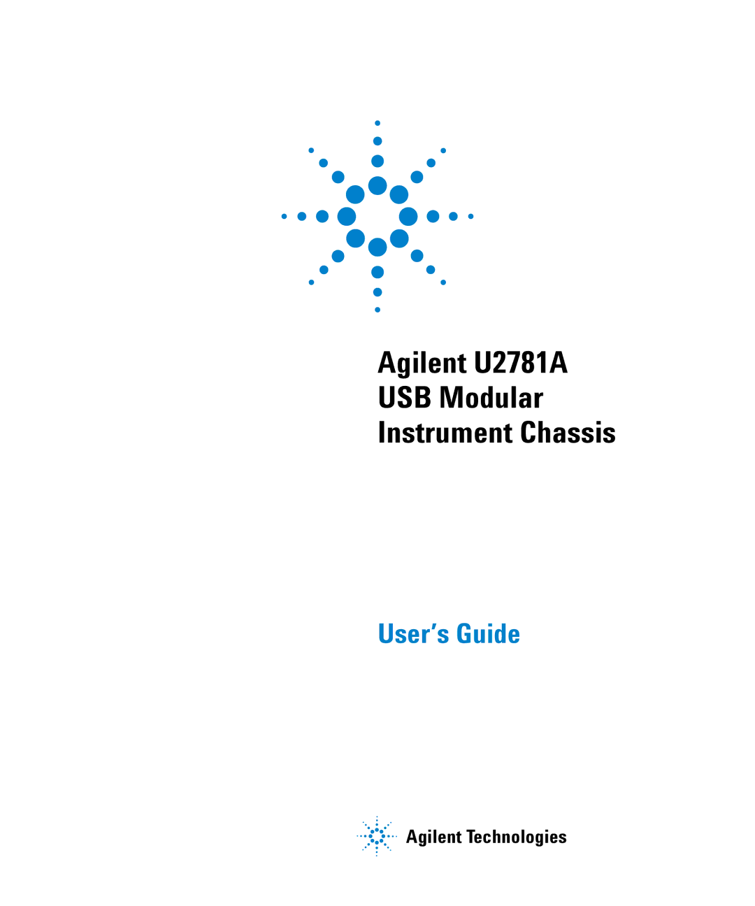 Agilent Technologies manual Agilent U2781A USB Modular Instrument Chassis 