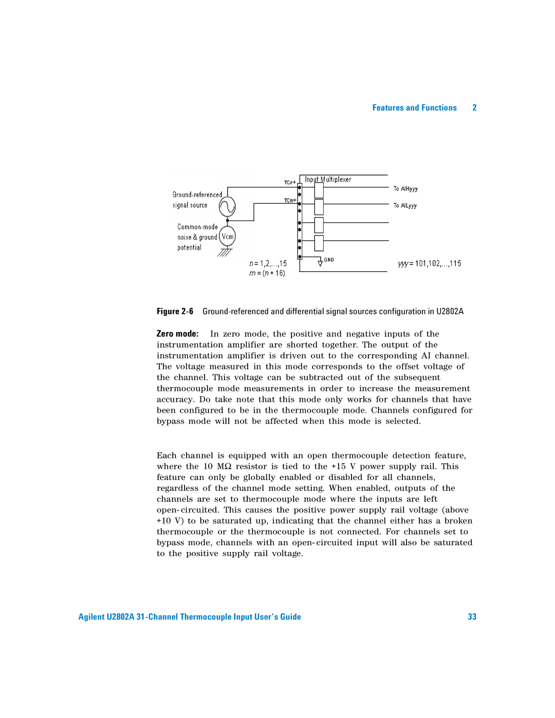 Agilent Technologies manual Agilent U2802A 31-Channel Thermocouple Input User’s Guide 