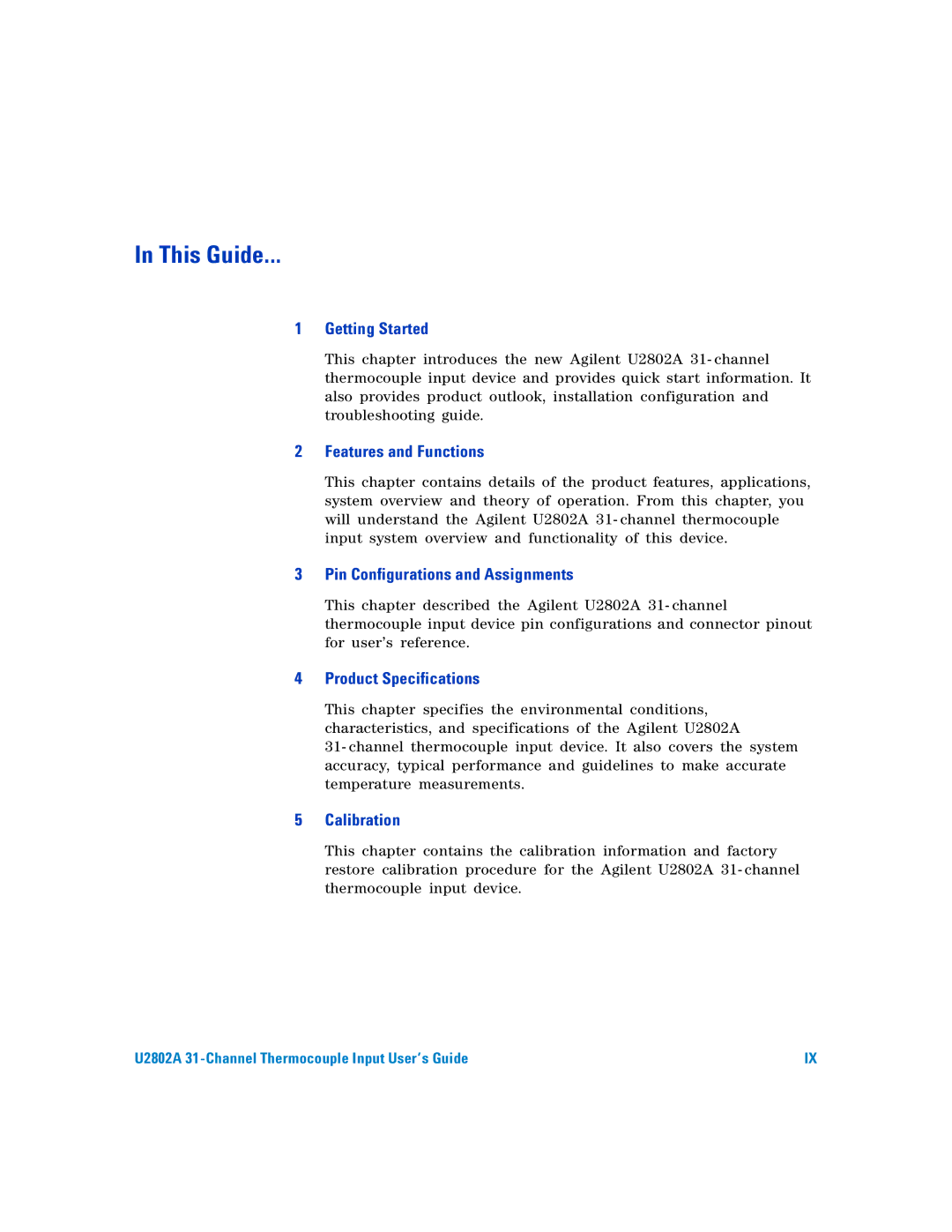 Agilent Technologies U2802A manual This Guide 