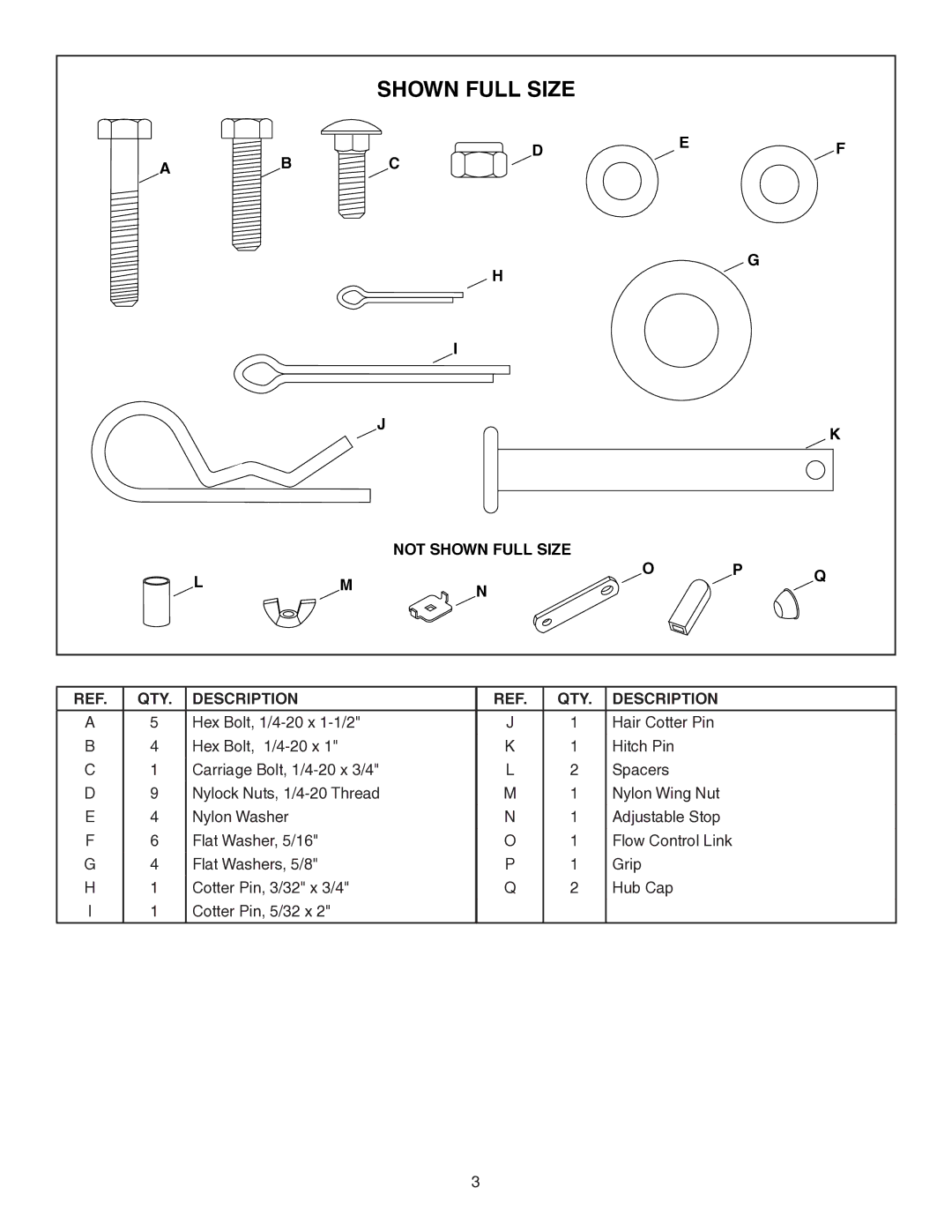 Agri-Fab 45-02114 owner manual Not Shown Full Size 