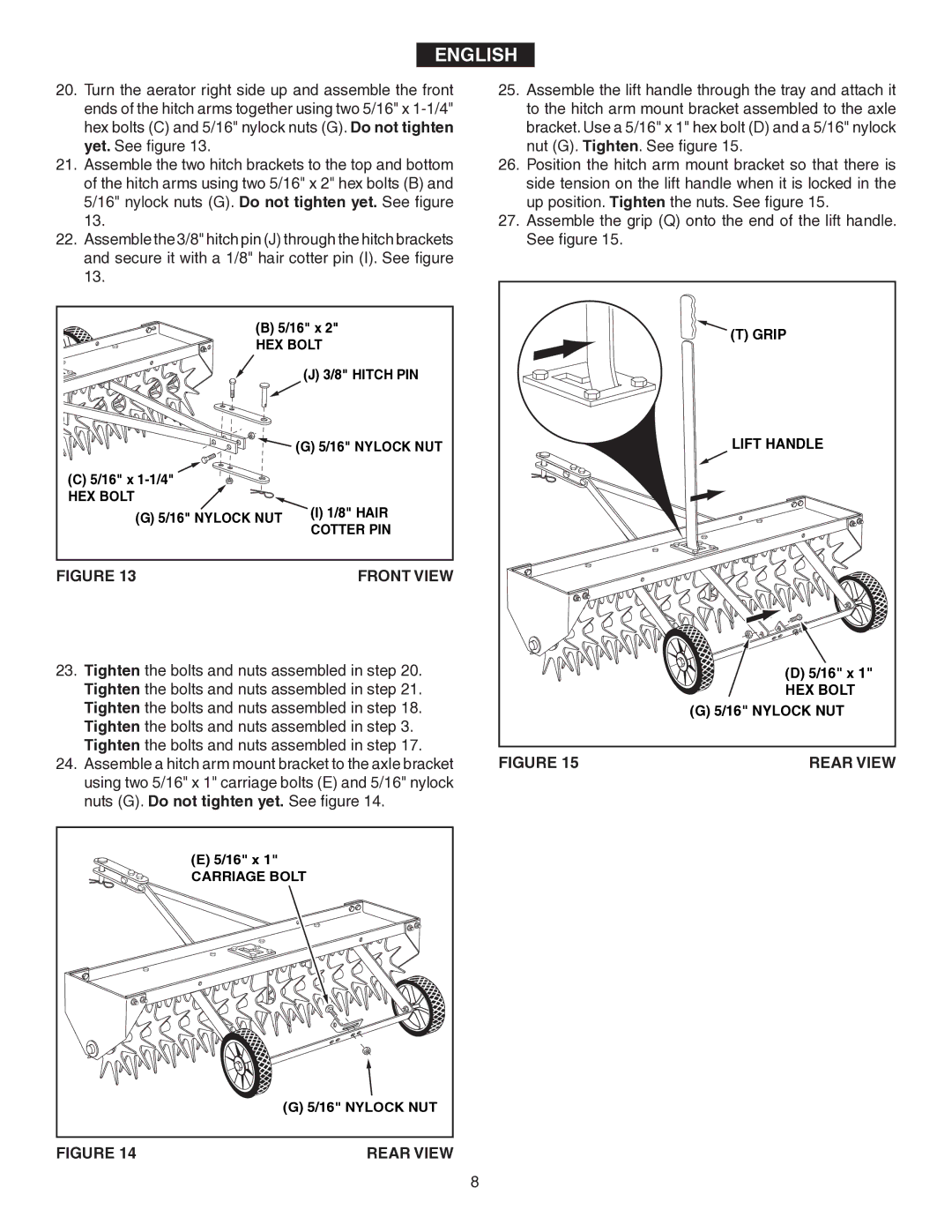 Agri-Fab 45-0346 owner manual Grip 