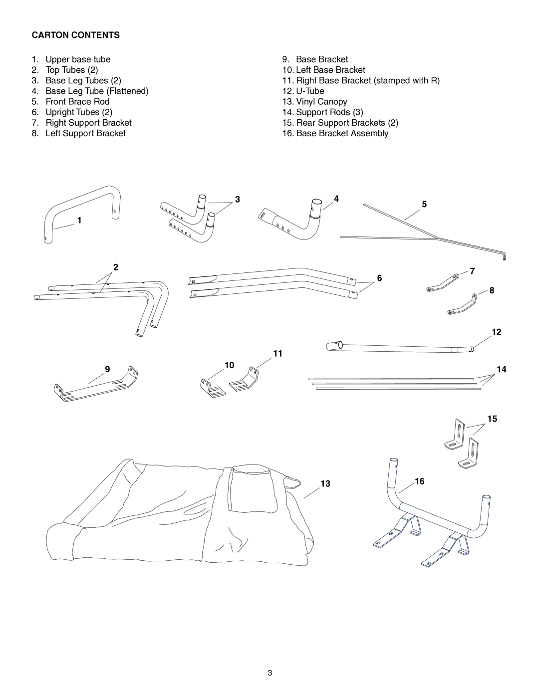 Agri-Fab 45-0402 manual Carton Contents 