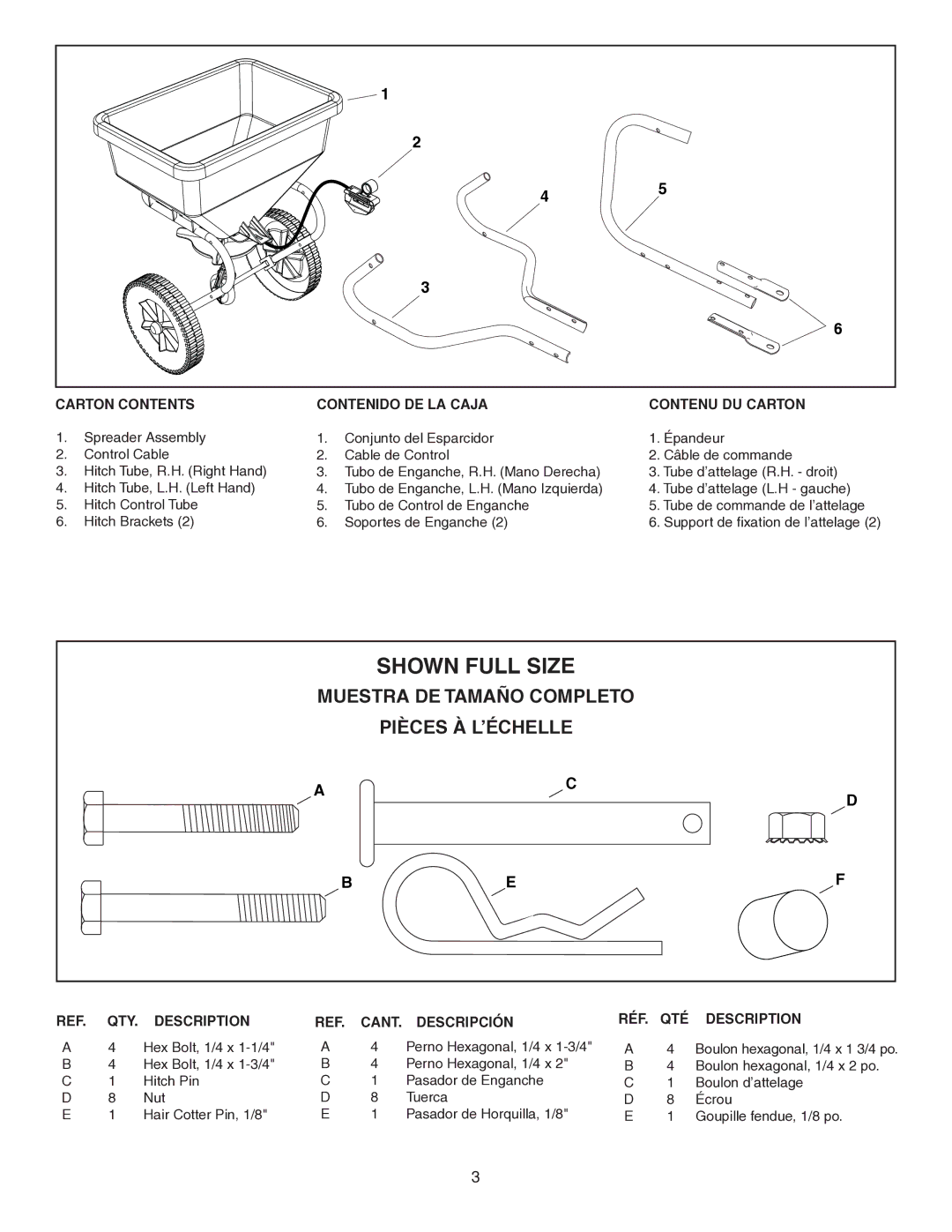 Agri-Fab 45-0410 owner manual Shown Full Size 