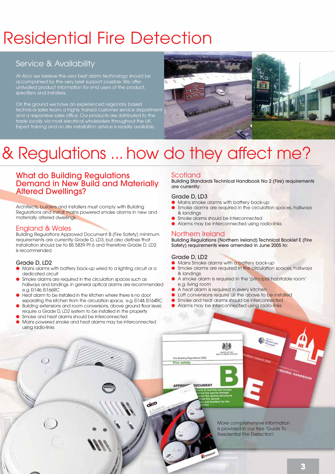 Aico 160 Series manual Residential Fire Detection, Regulations ... how do they affect me?, England & Wales, Scotland 