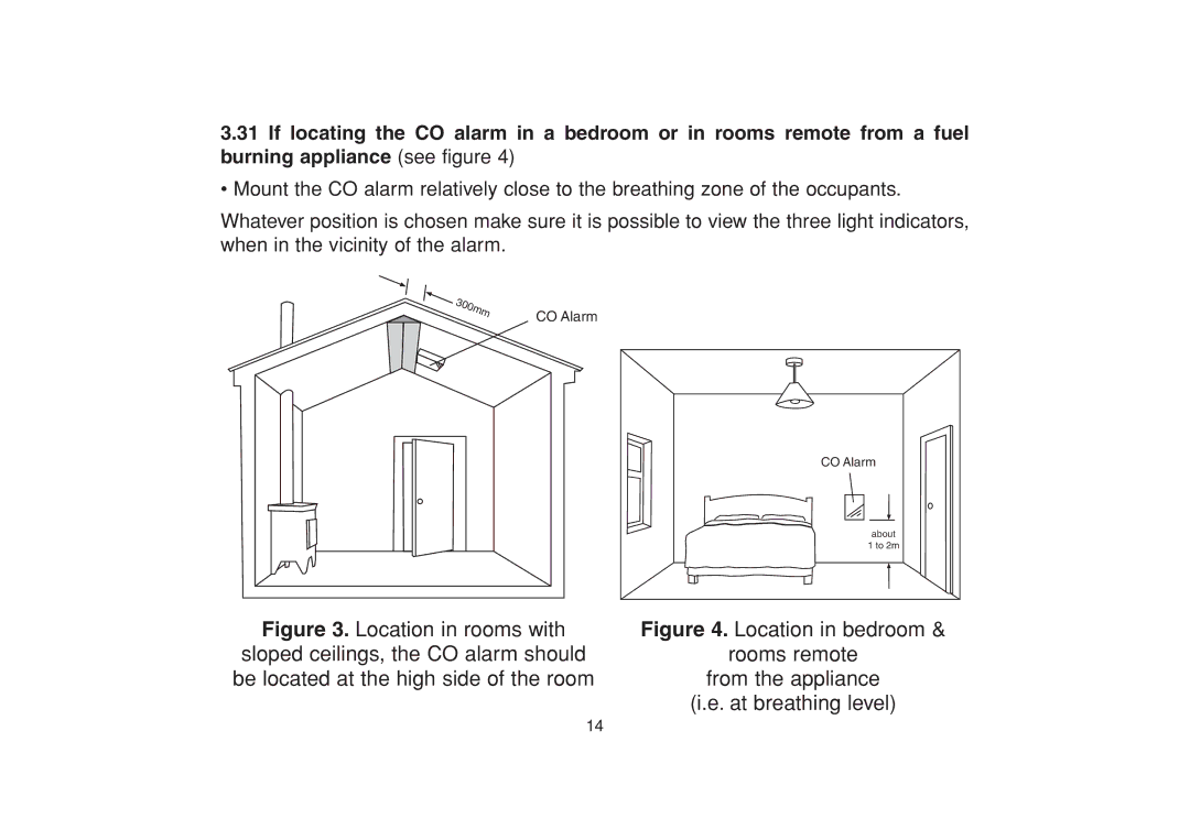 Aico Ei 220EN, Ei 225EN manual Location in rooms with 