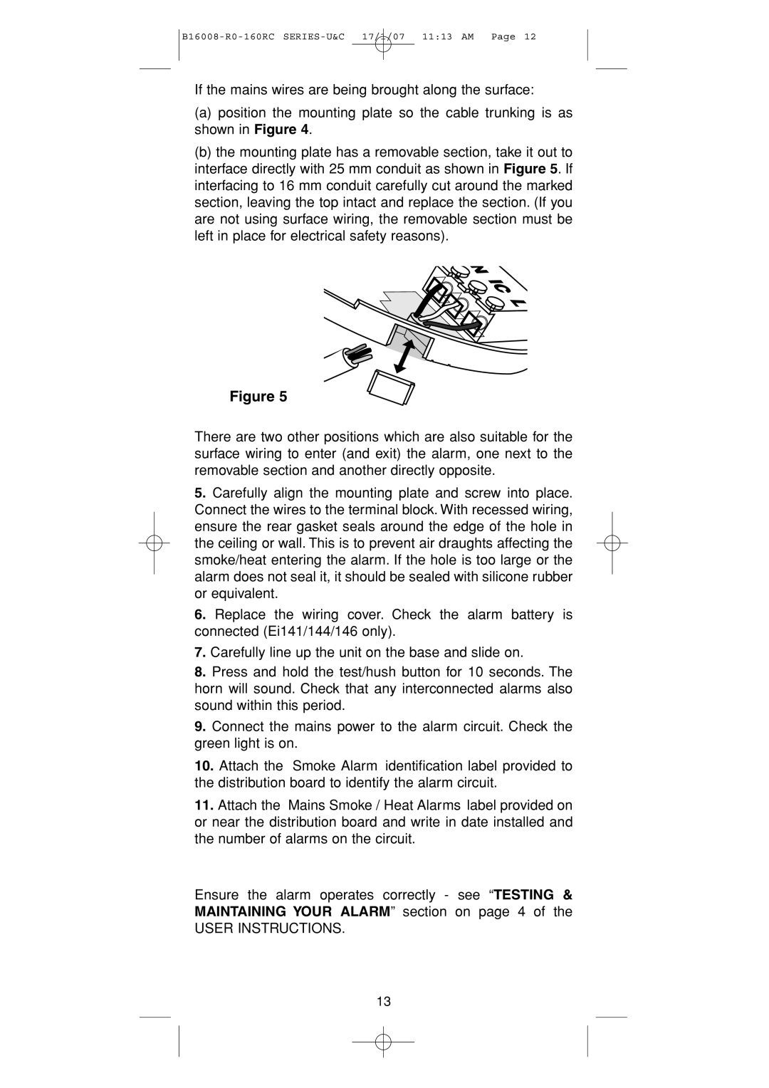 Aico Ei166RC, Ei164RC, Ei168RC, Ei161RC manual User Instructions 