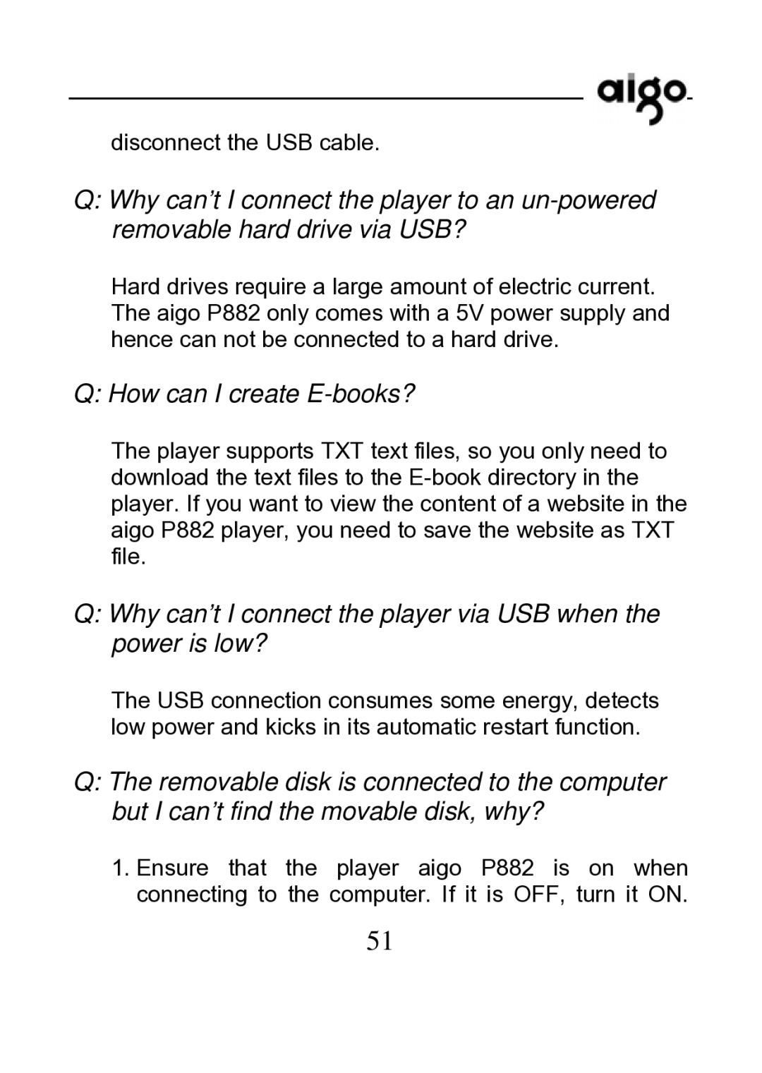 Aigo P882 manual How can I create E-books? 