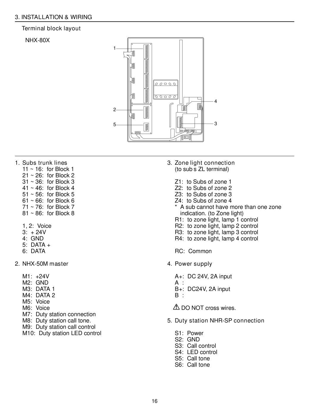 Aiphone 83873900 0602 E installation manual M2 GND, S2 GND 