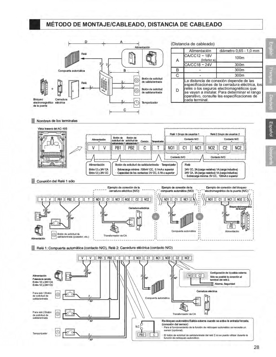 Aiphone AC-10S operation manual 