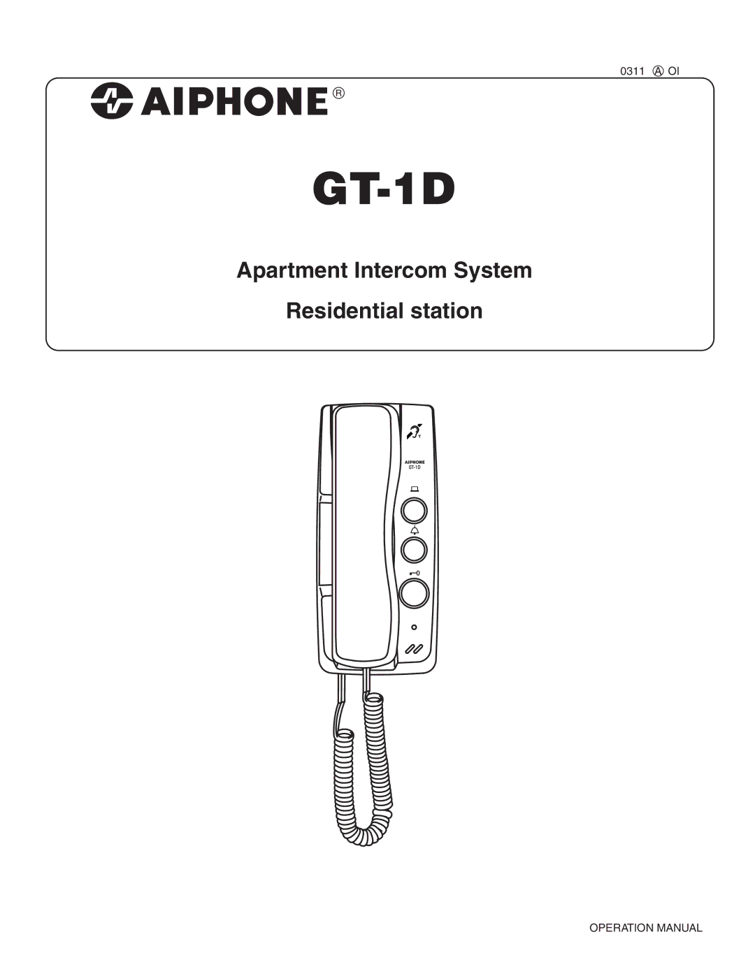 Aiphone GT-1D service manual 