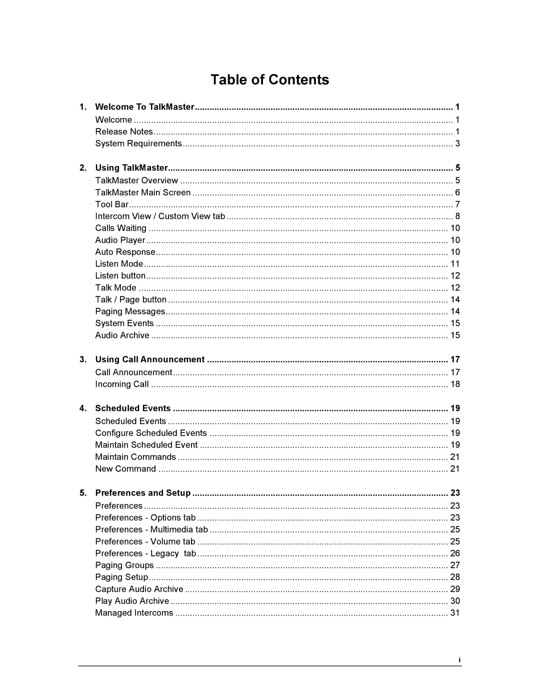 Aiphone IP EWST-POE manual Table of Contents 