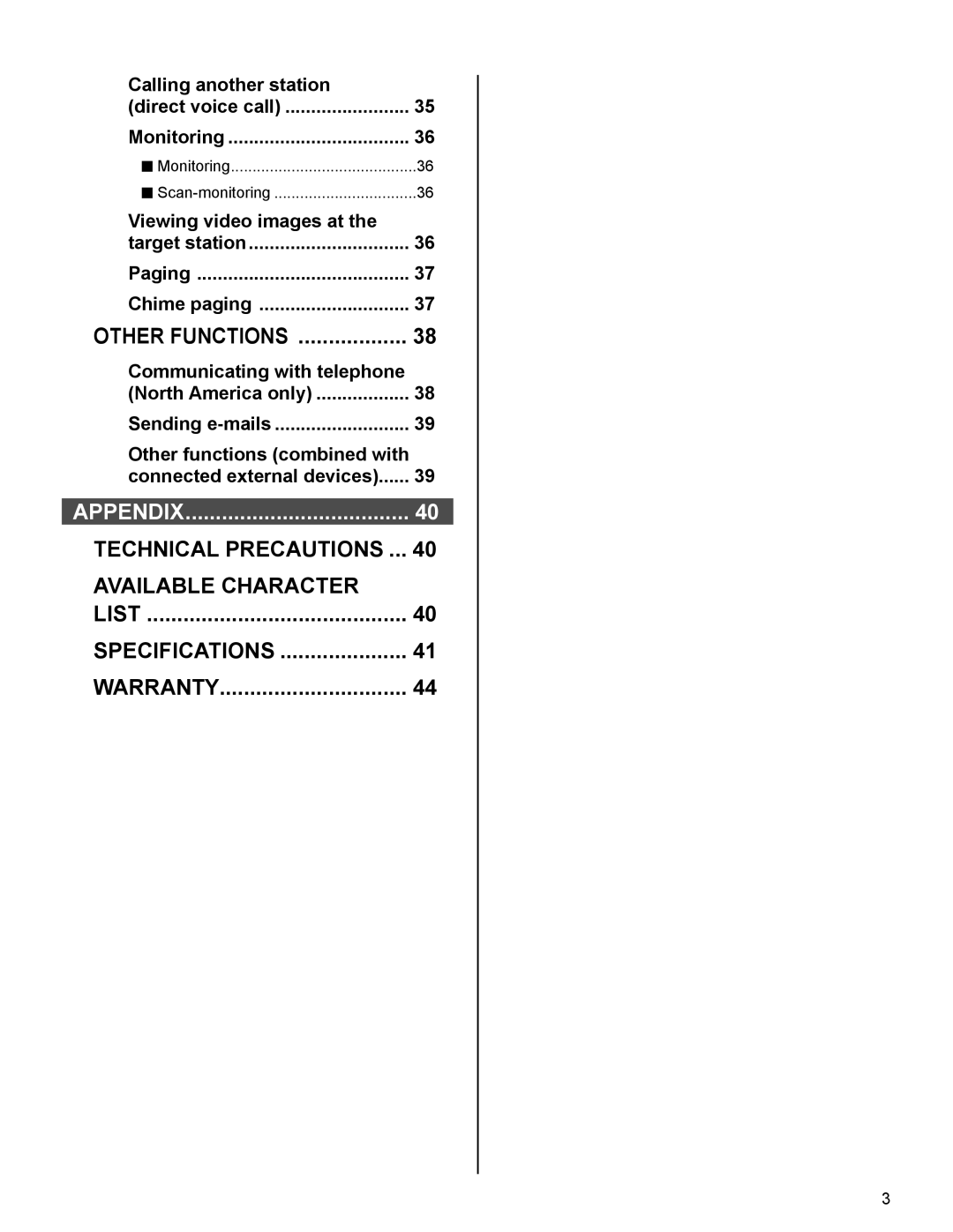 Aiphone IS operation manual Calling another station Direct voice call Monitoring 