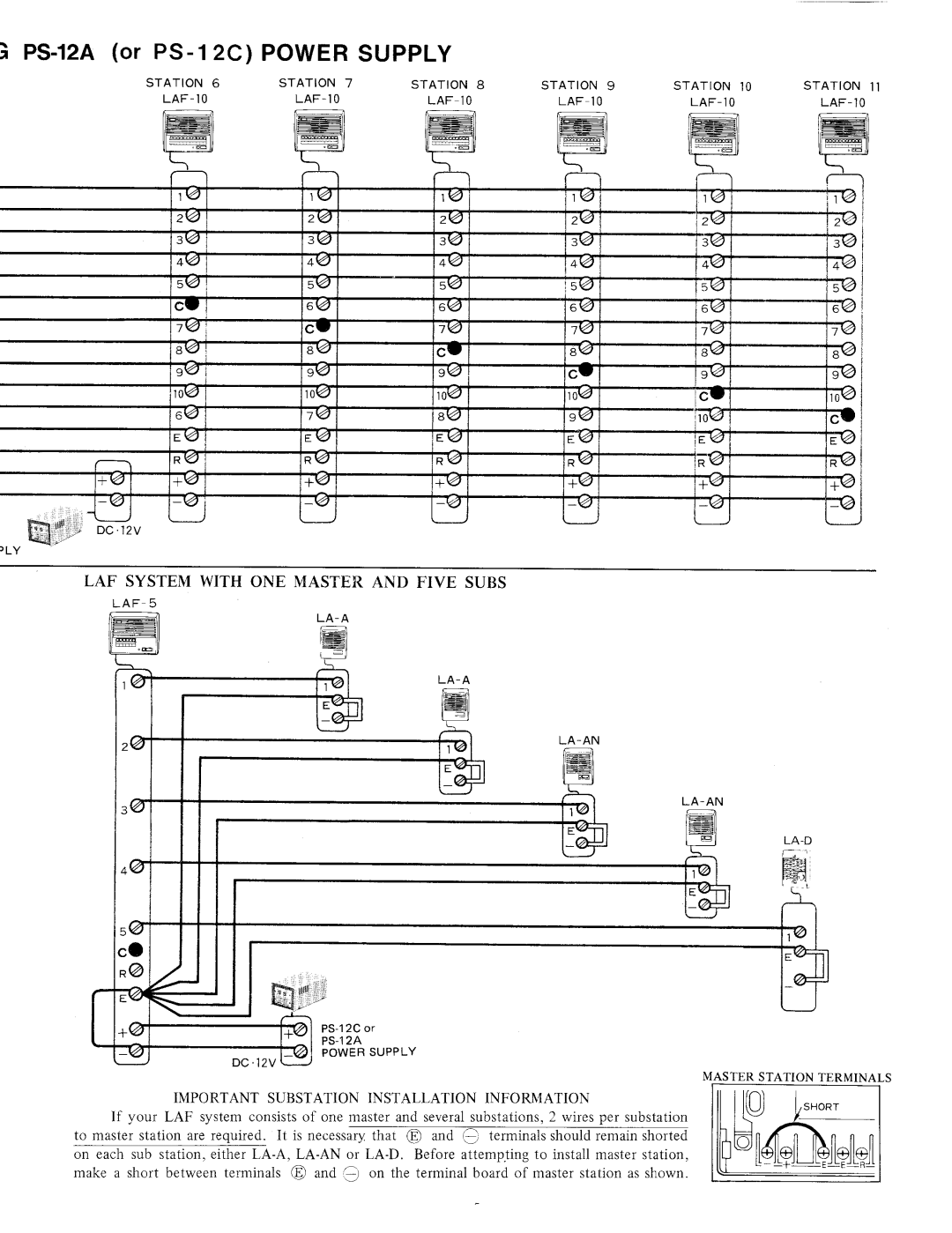 Aiphone LAF-5, LAF-3A, LAF-10 manual 