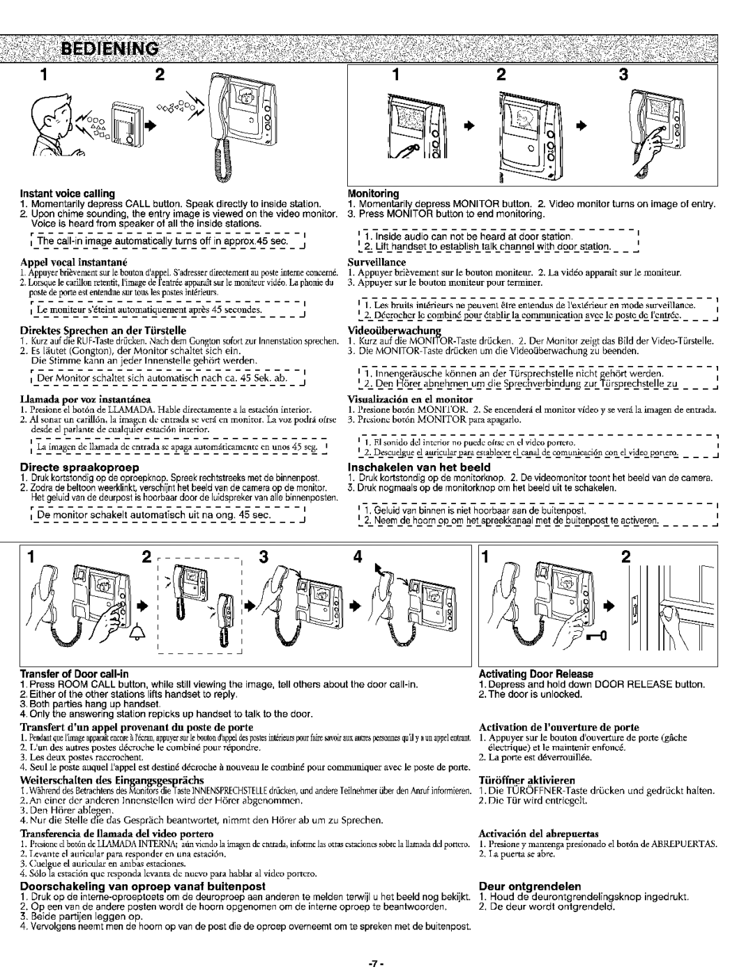 Aiphone Mk-1gd manual 