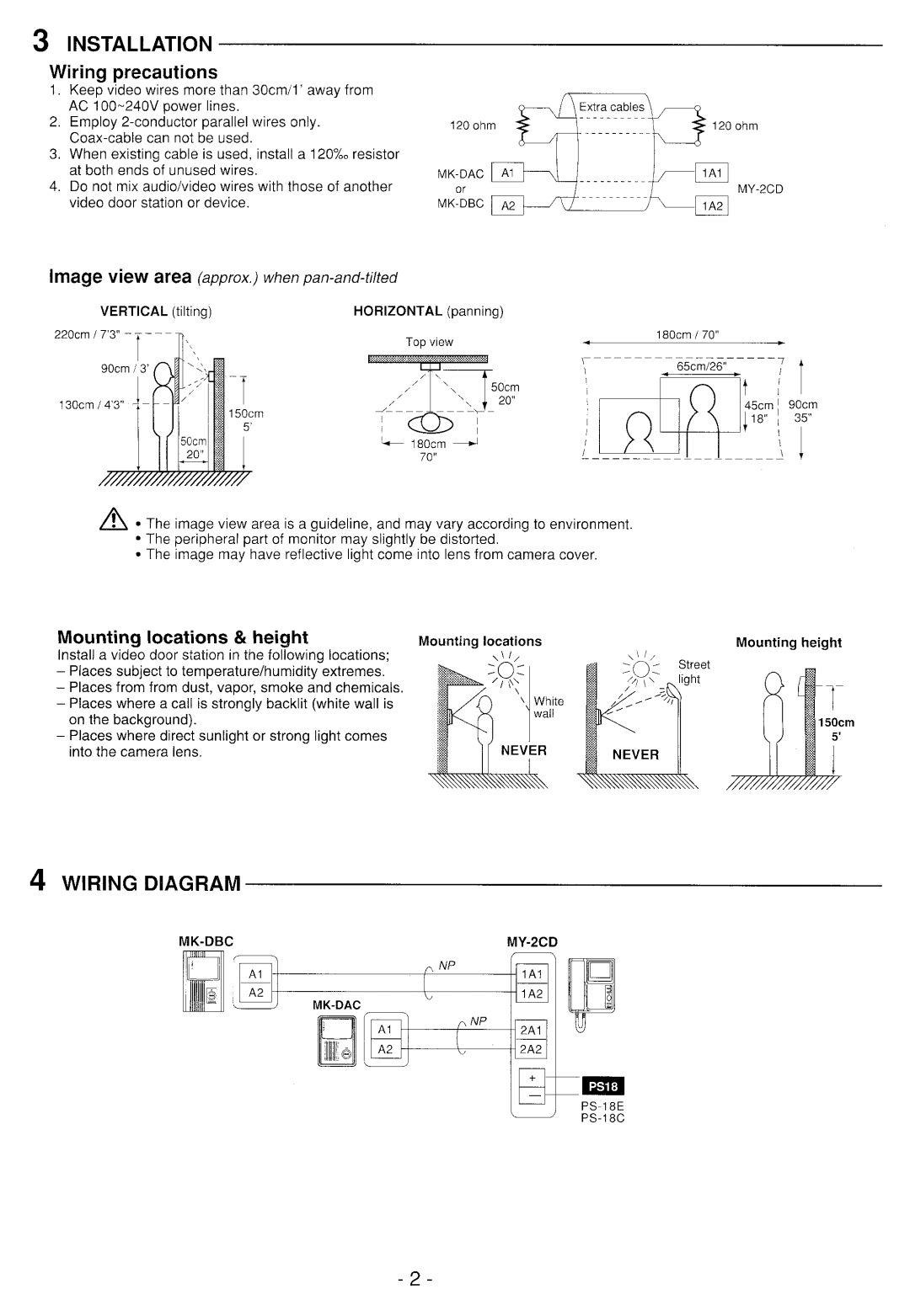 Aiphone MK-DBC manual 