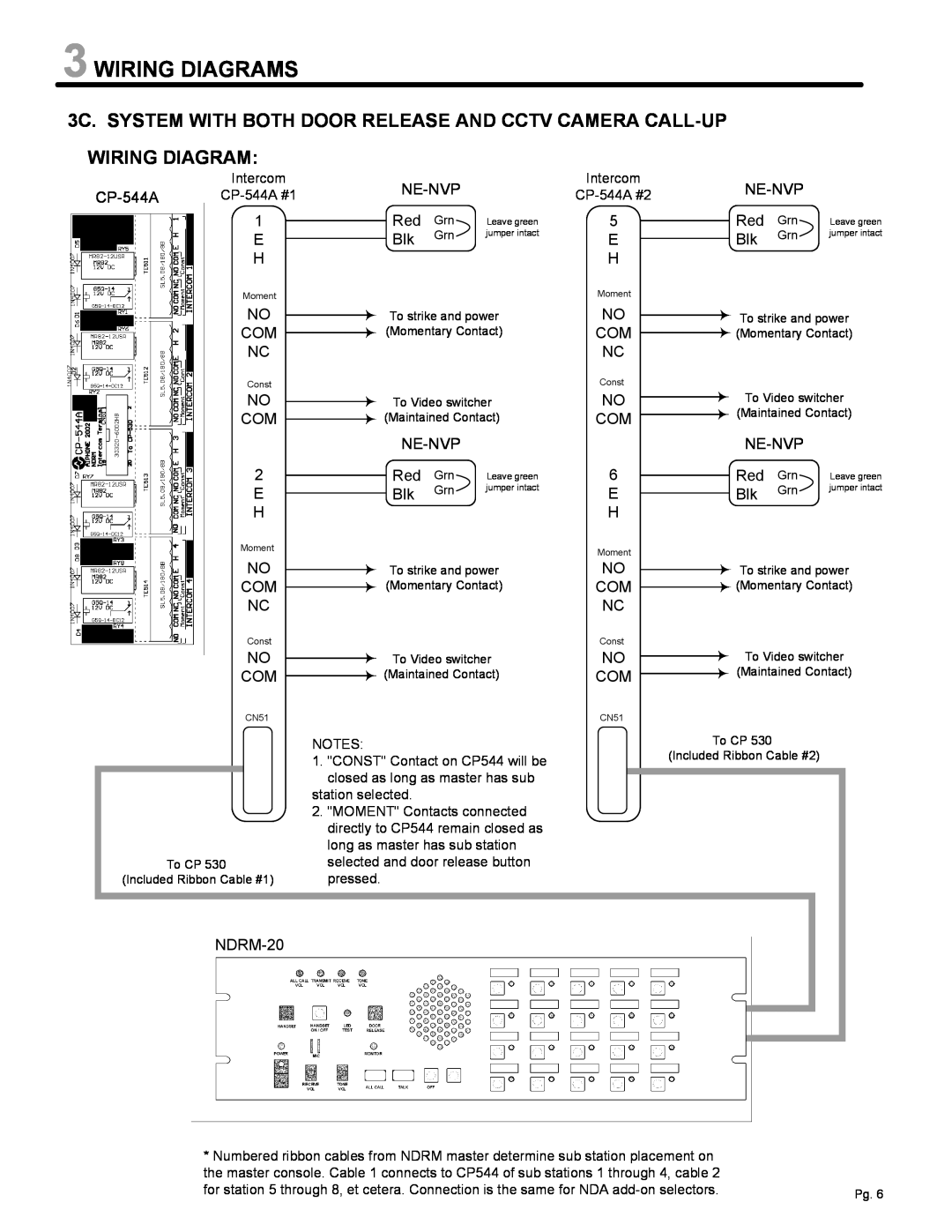 Aiphone NDRM manual Wiring Diagrams 