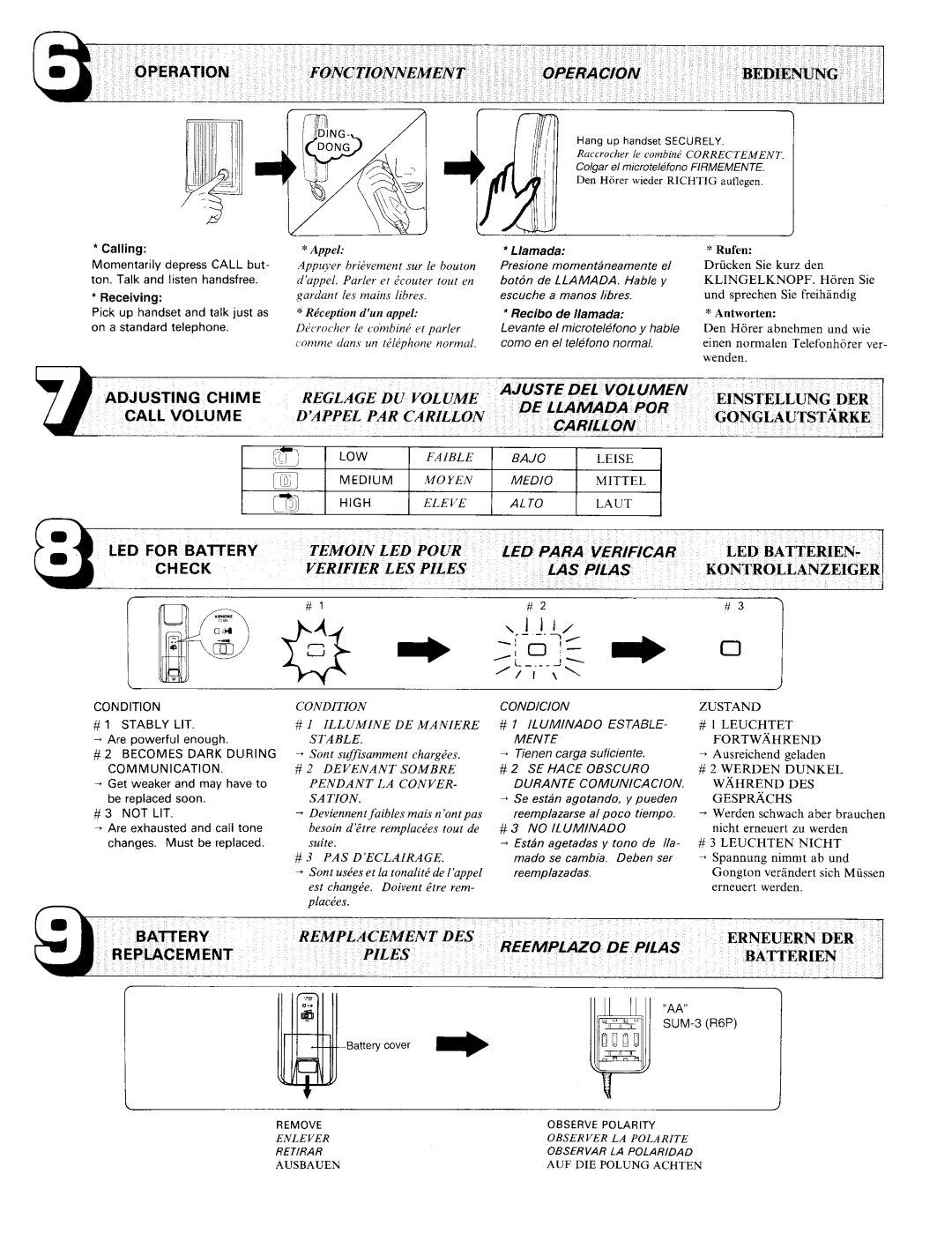 Aiphone TCS-MH manual 