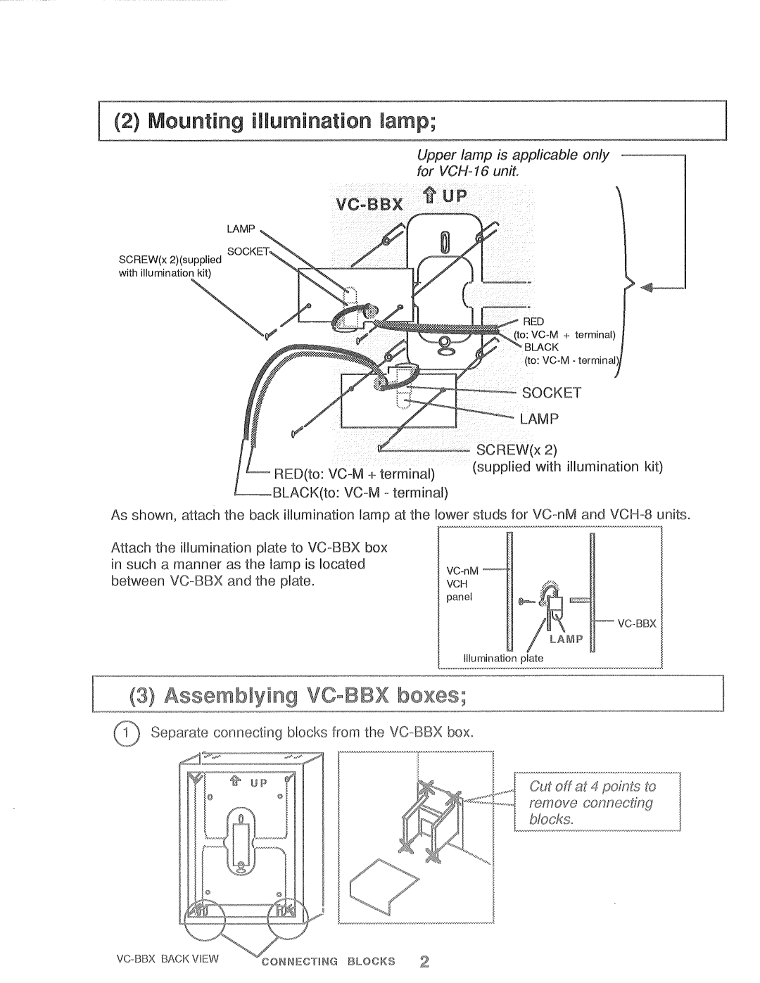 Aiphone VC-BBX manual 